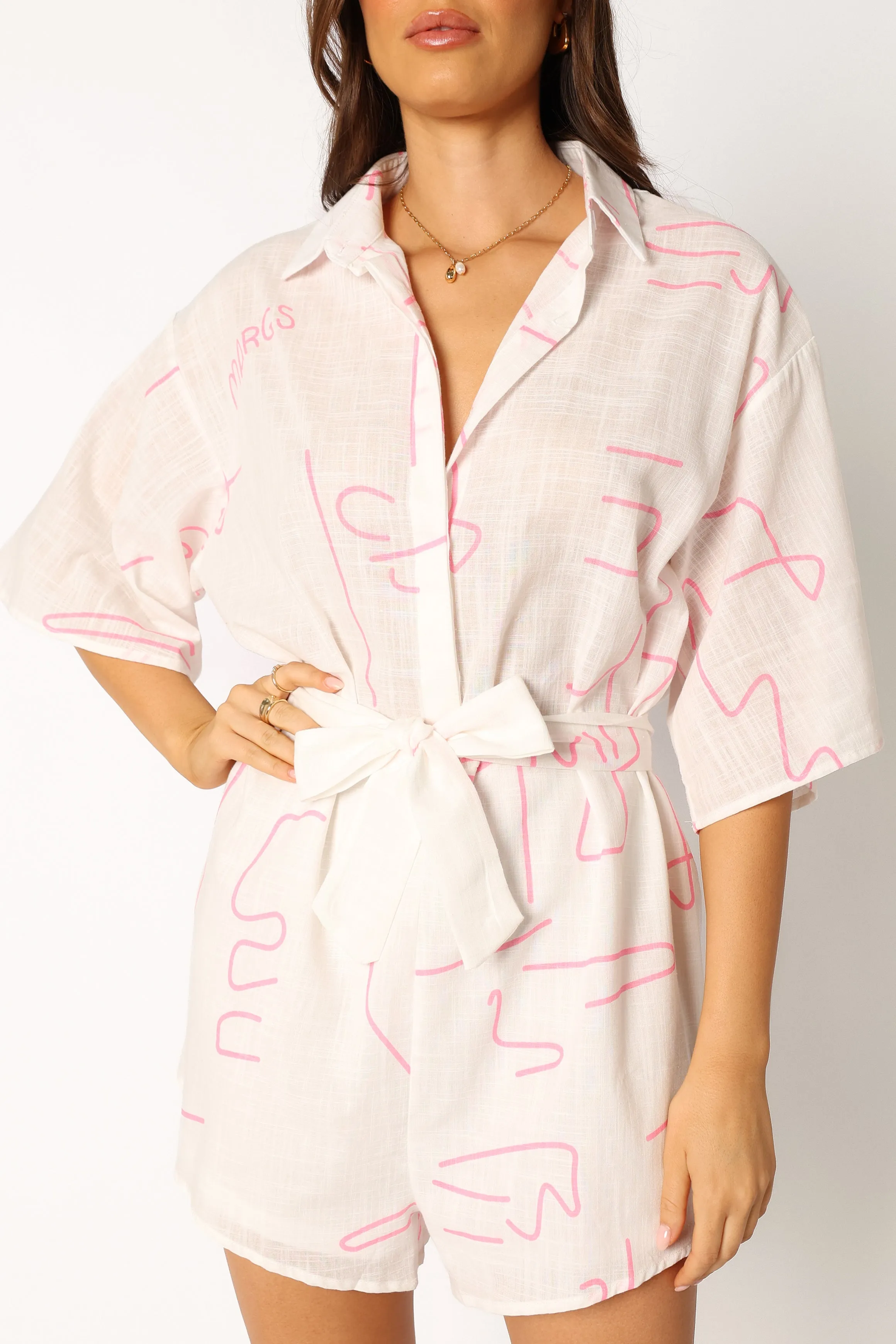 Kellie Playsuit - White