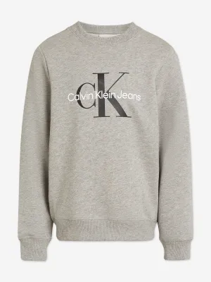 Kids CK Monogram Sweatshirt in Grey