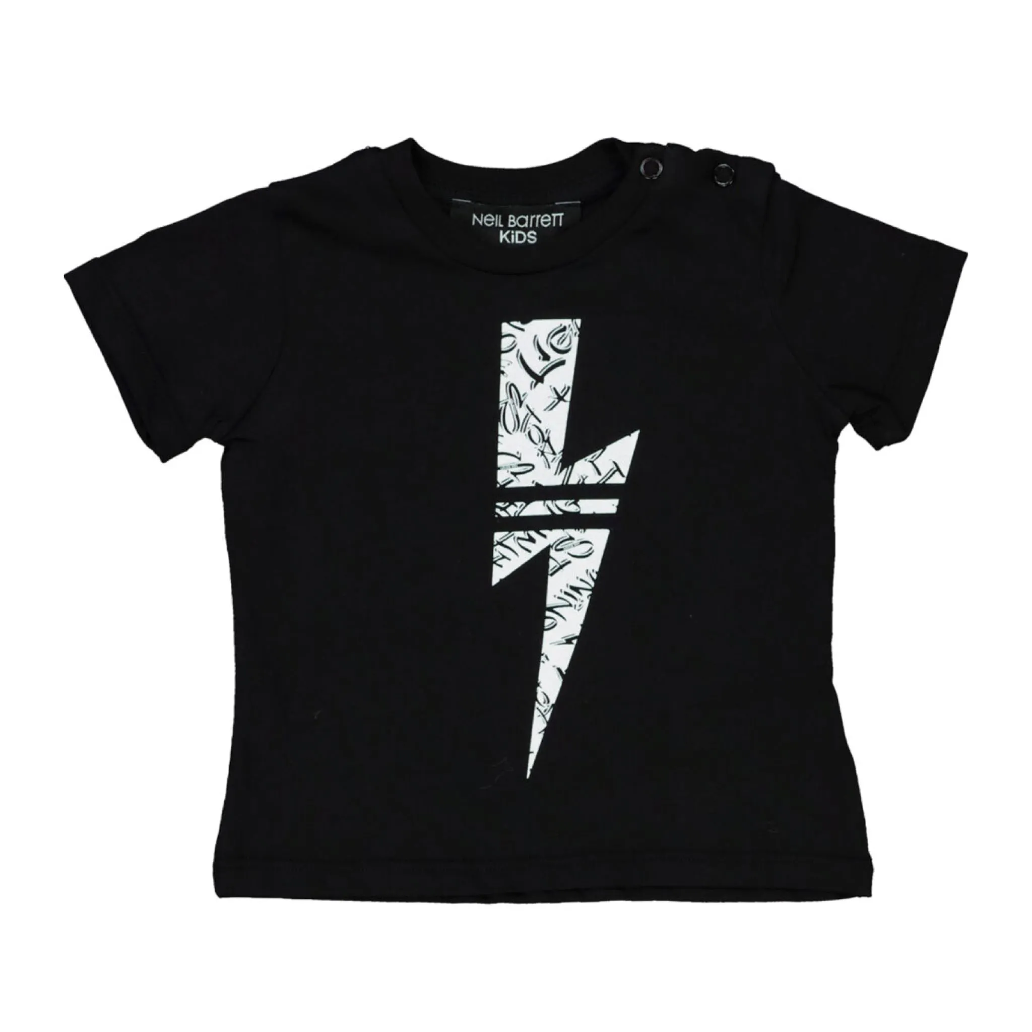 Kids Neil Barrett Black Logo Tee