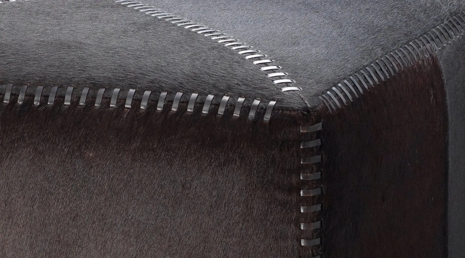 Large Ottoman Espresso Hide