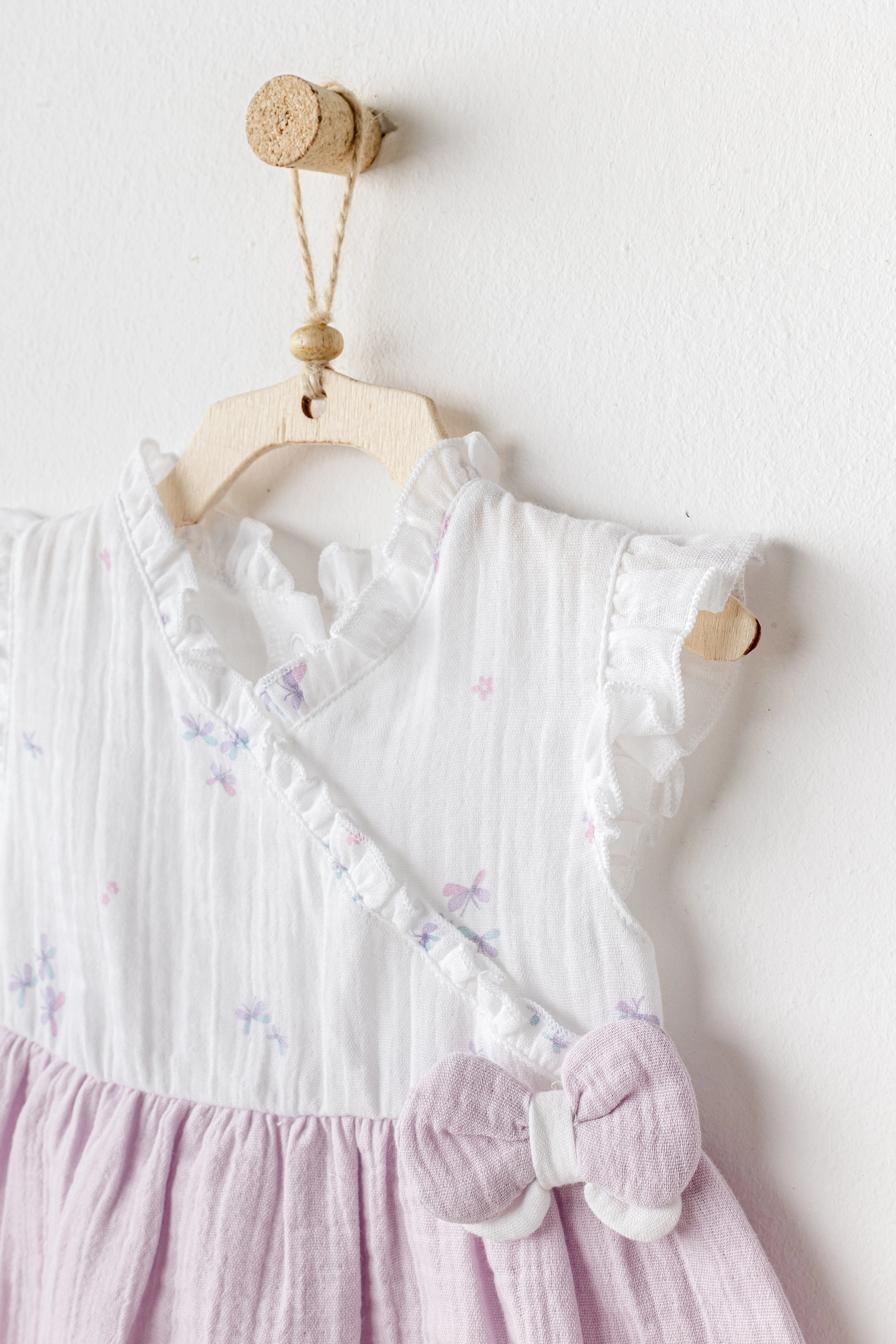 Lilac Magical Butterfly Dress Bloomers Set