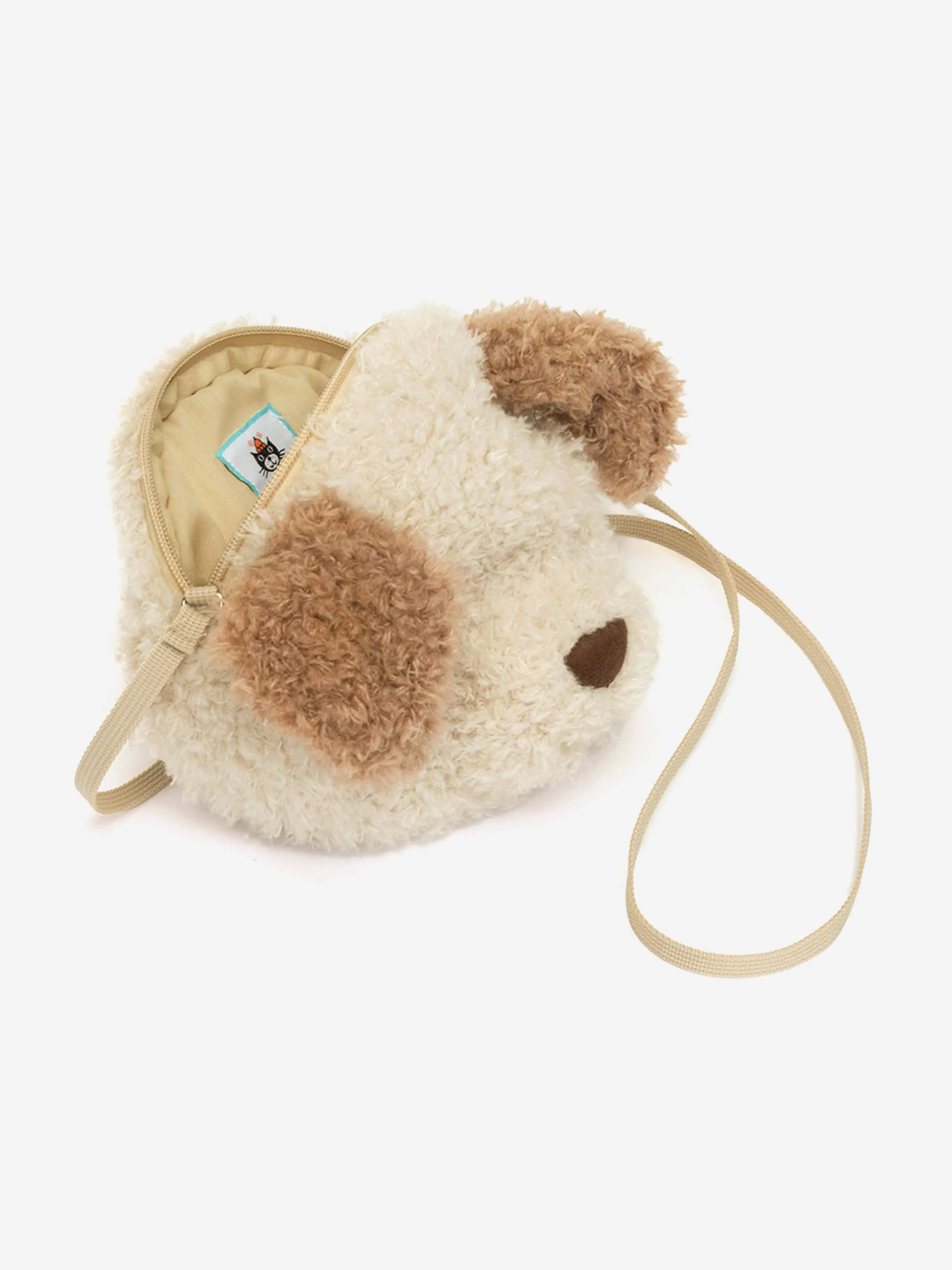 Little Pup Bag in Beige (19cm)