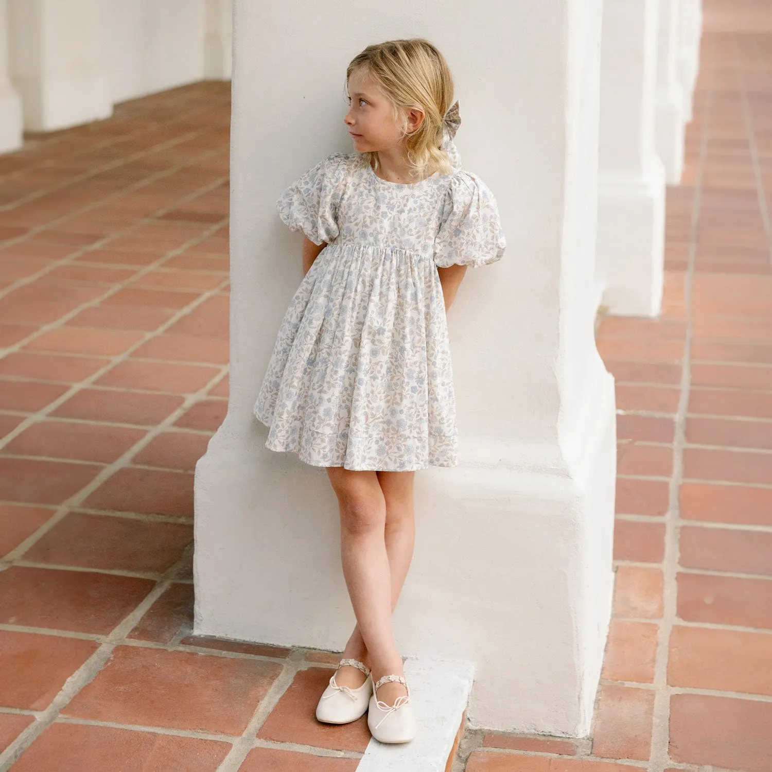 Luna Dress - Blue Garden