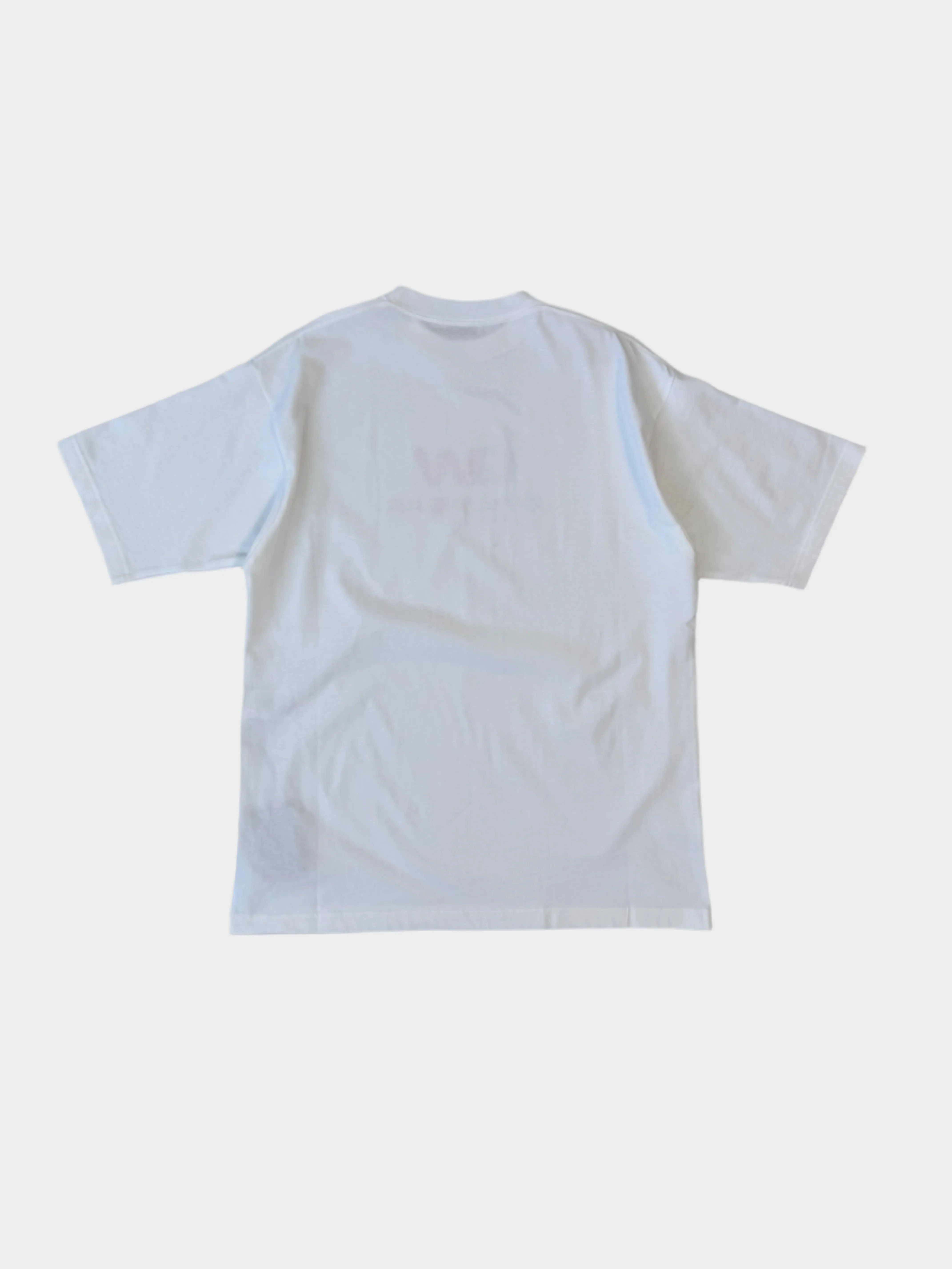 Maglia Bianca Oversize Con Logo Stampato