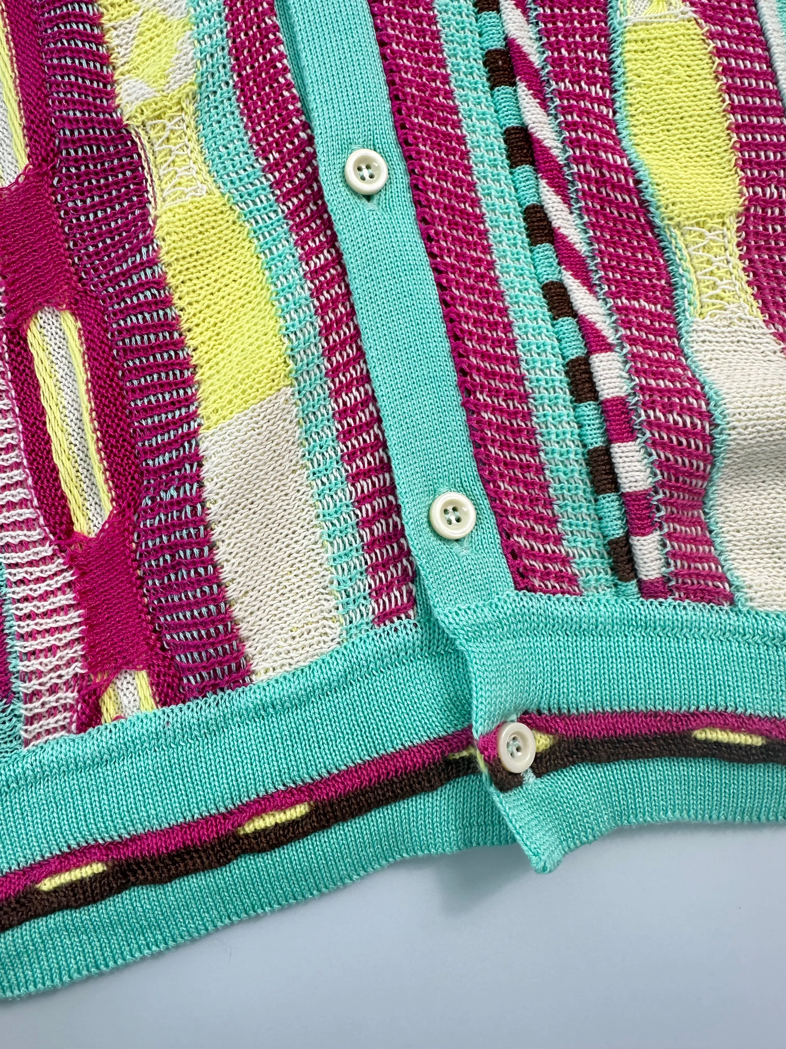 Maglia Cotone Multicolor Con Tasca