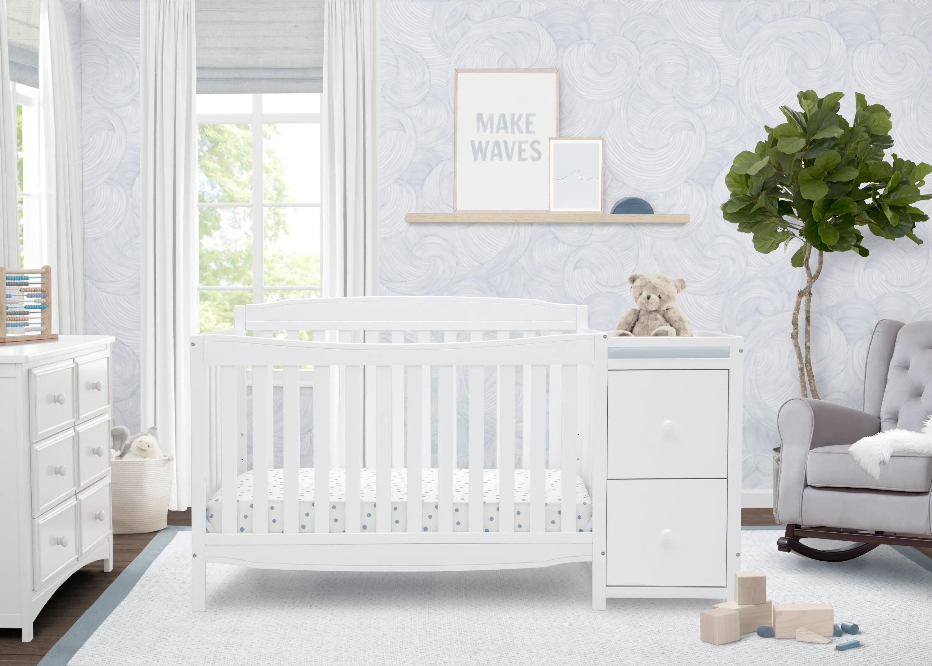 Mason Convertible 6-in-1 Crib and Changer