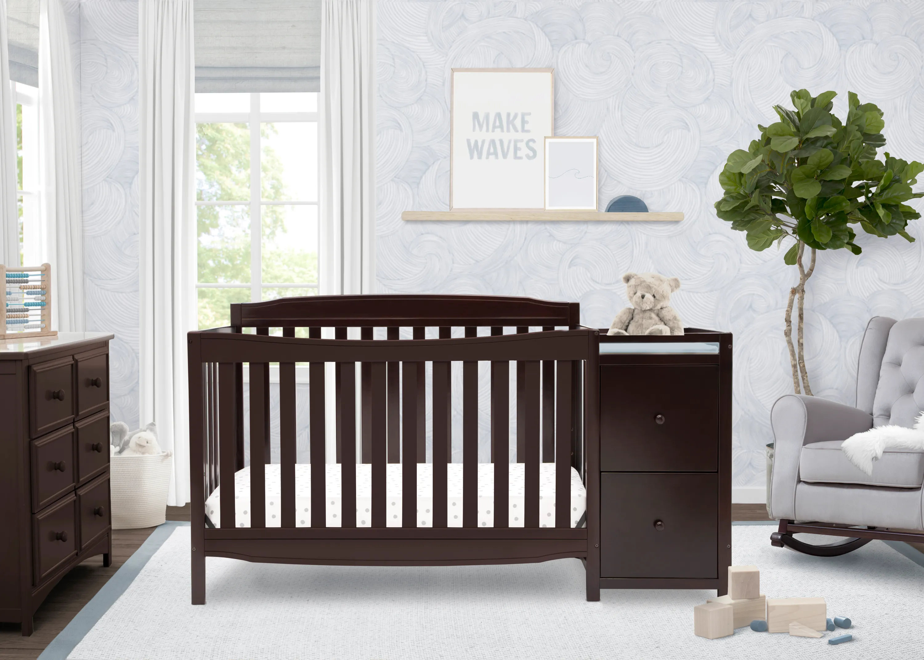 Mason Convertible 6-in-1 Crib and Changer