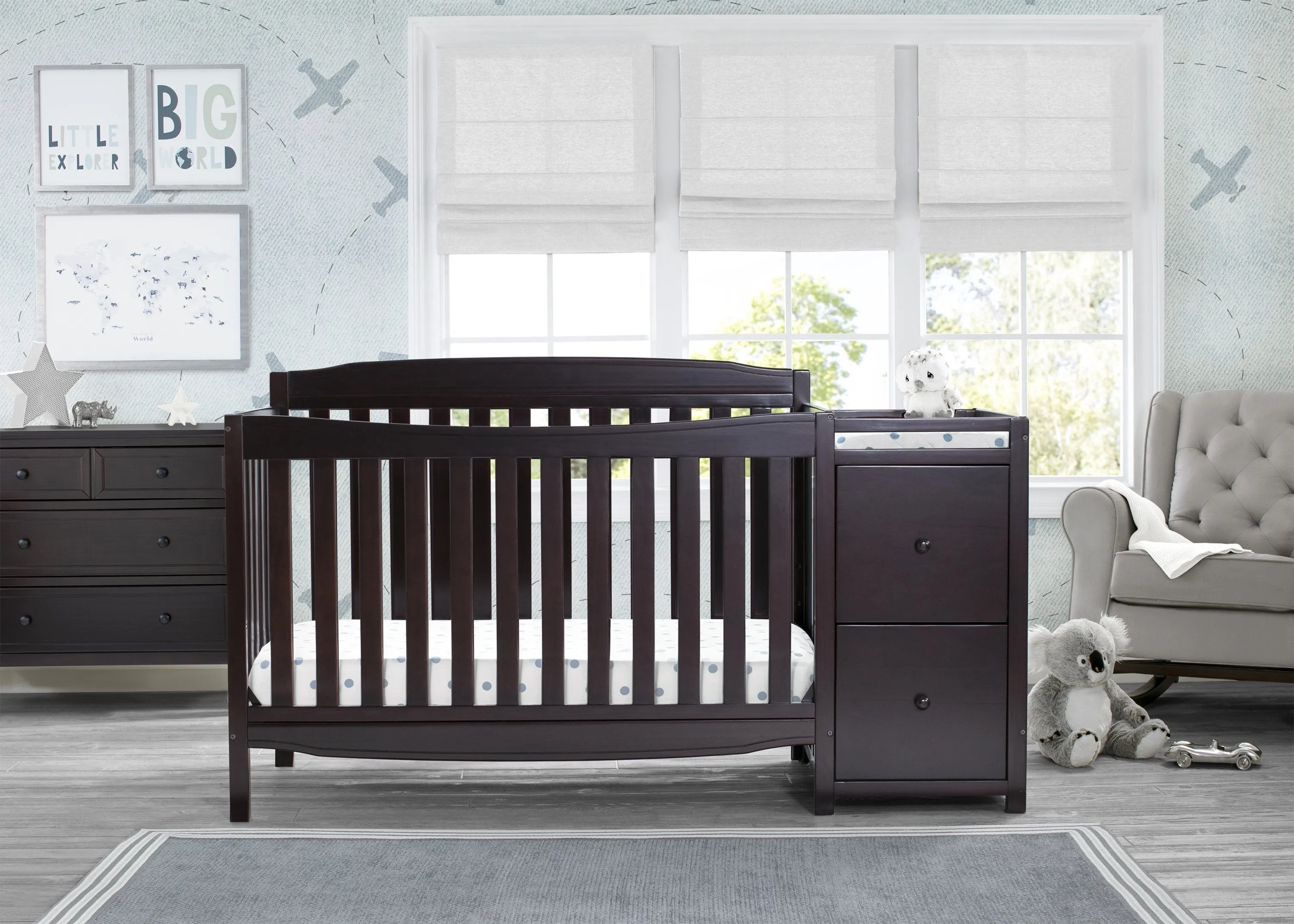 Mason Convertible 6-in-1 Crib and Changer