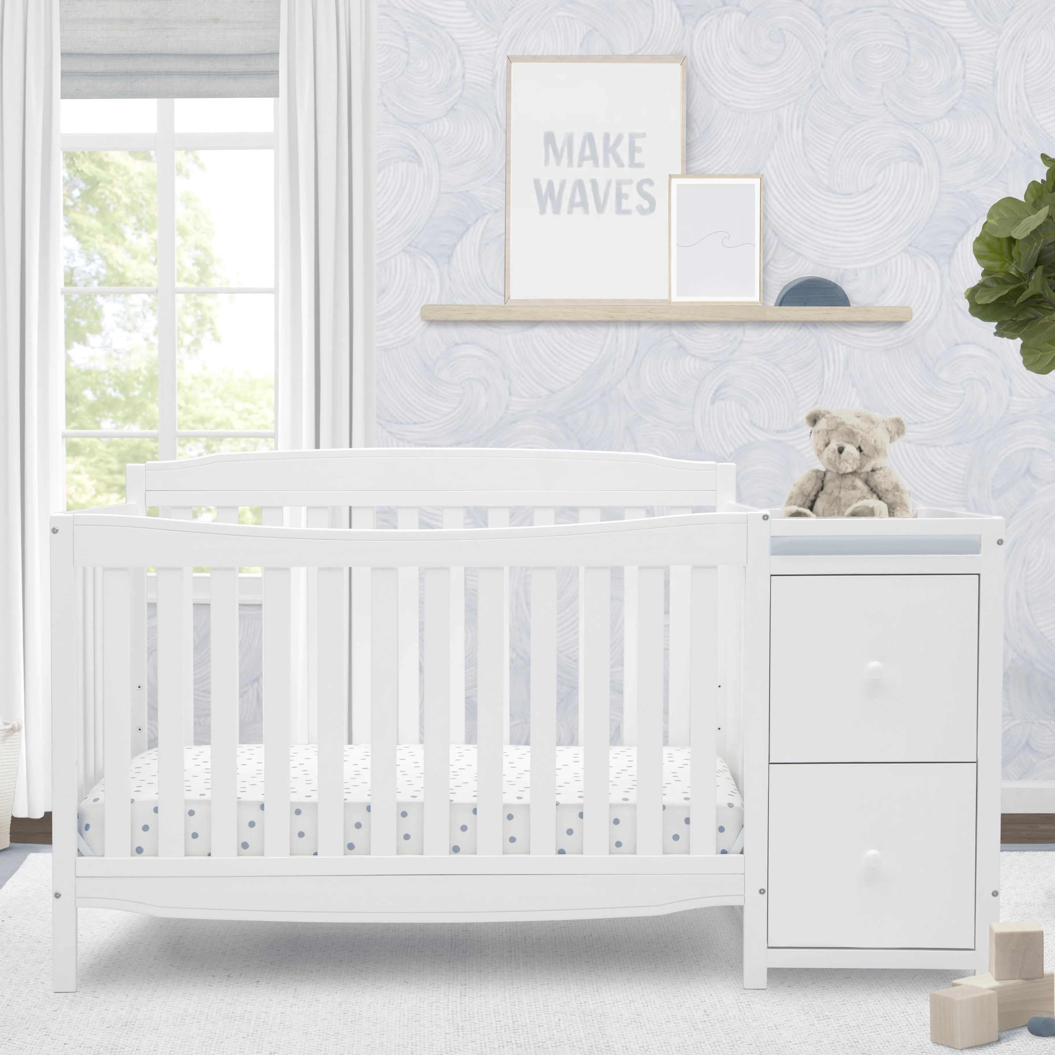 Mason Convertible 6-in-1 Crib and Changer