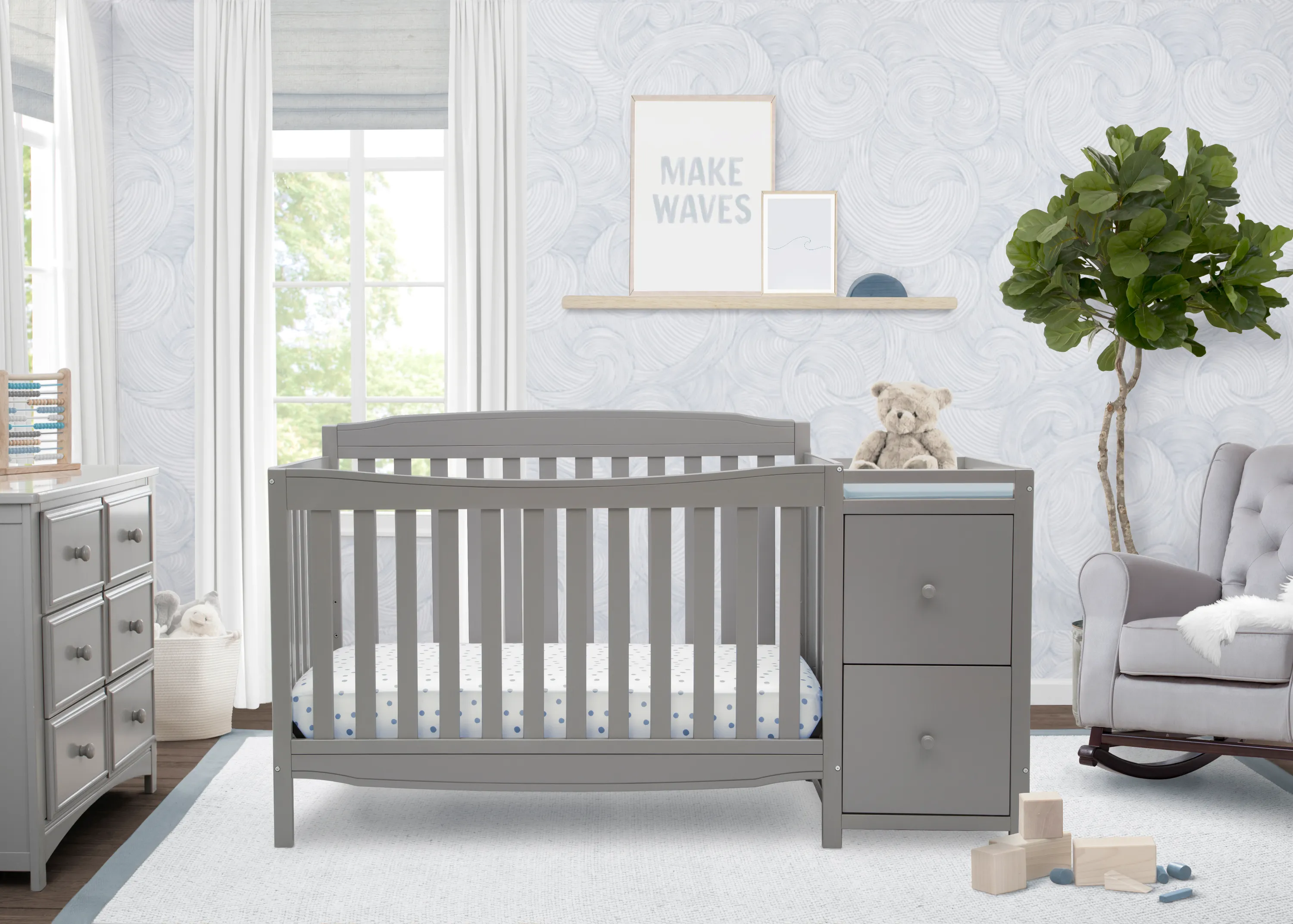 Mason Convertible 6-in-1 Crib and Changer