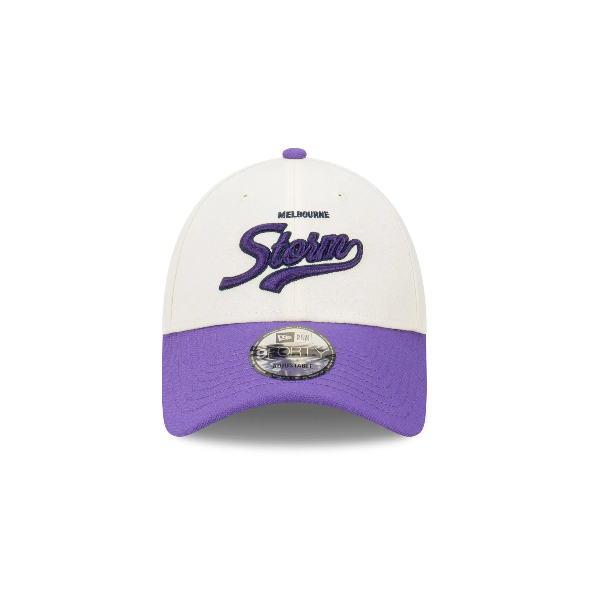 Melbourne Storm NRL Supporter Two-Tone Script 9FORTY Snapback