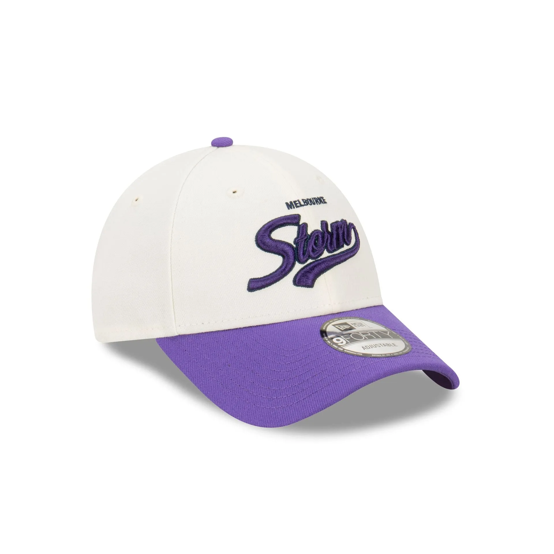 Melbourne Storm NRL Supporter Two-Tone Script 9FORTY Snapback