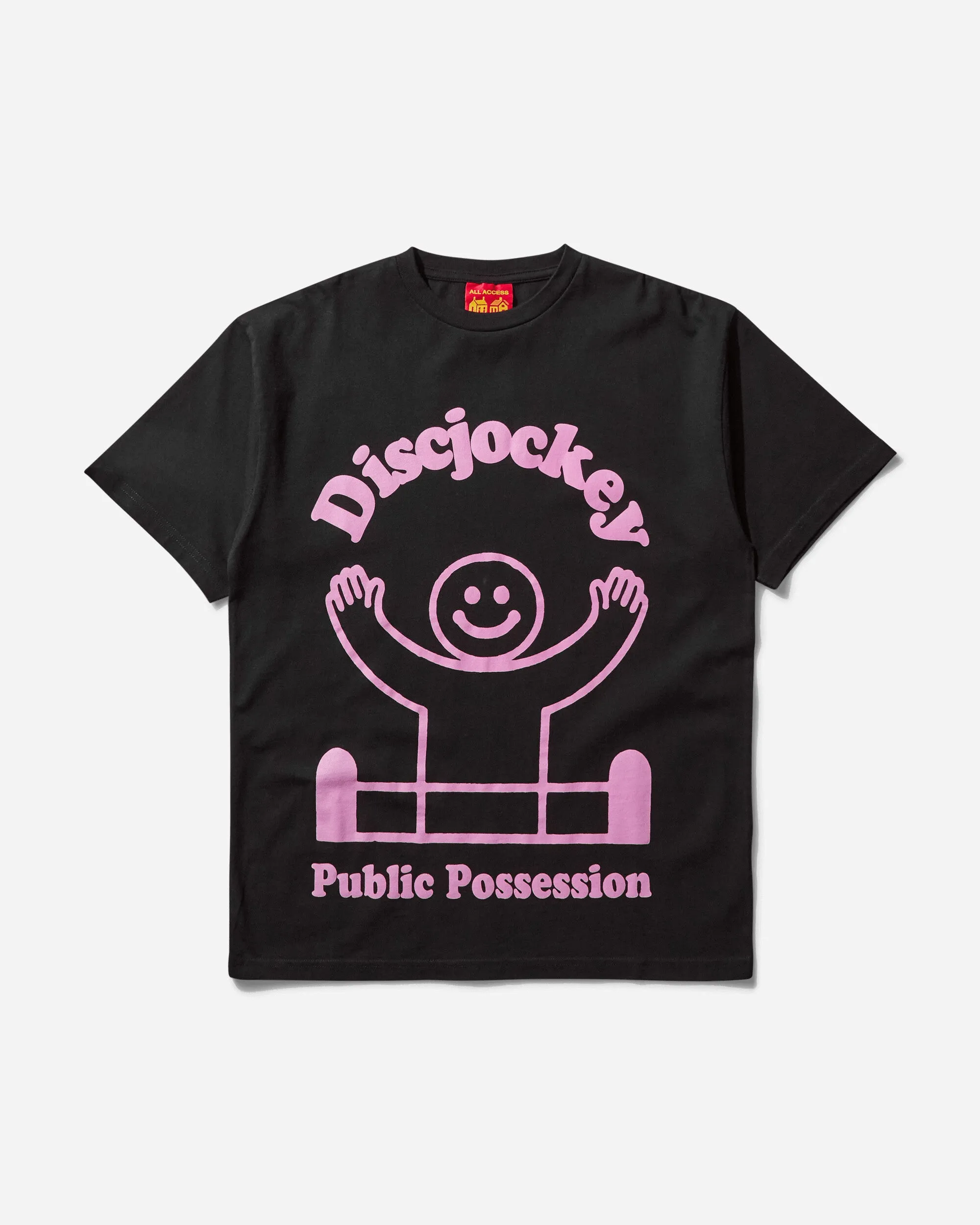 Men's Deejay T-Shirt Black Vintage Wash
