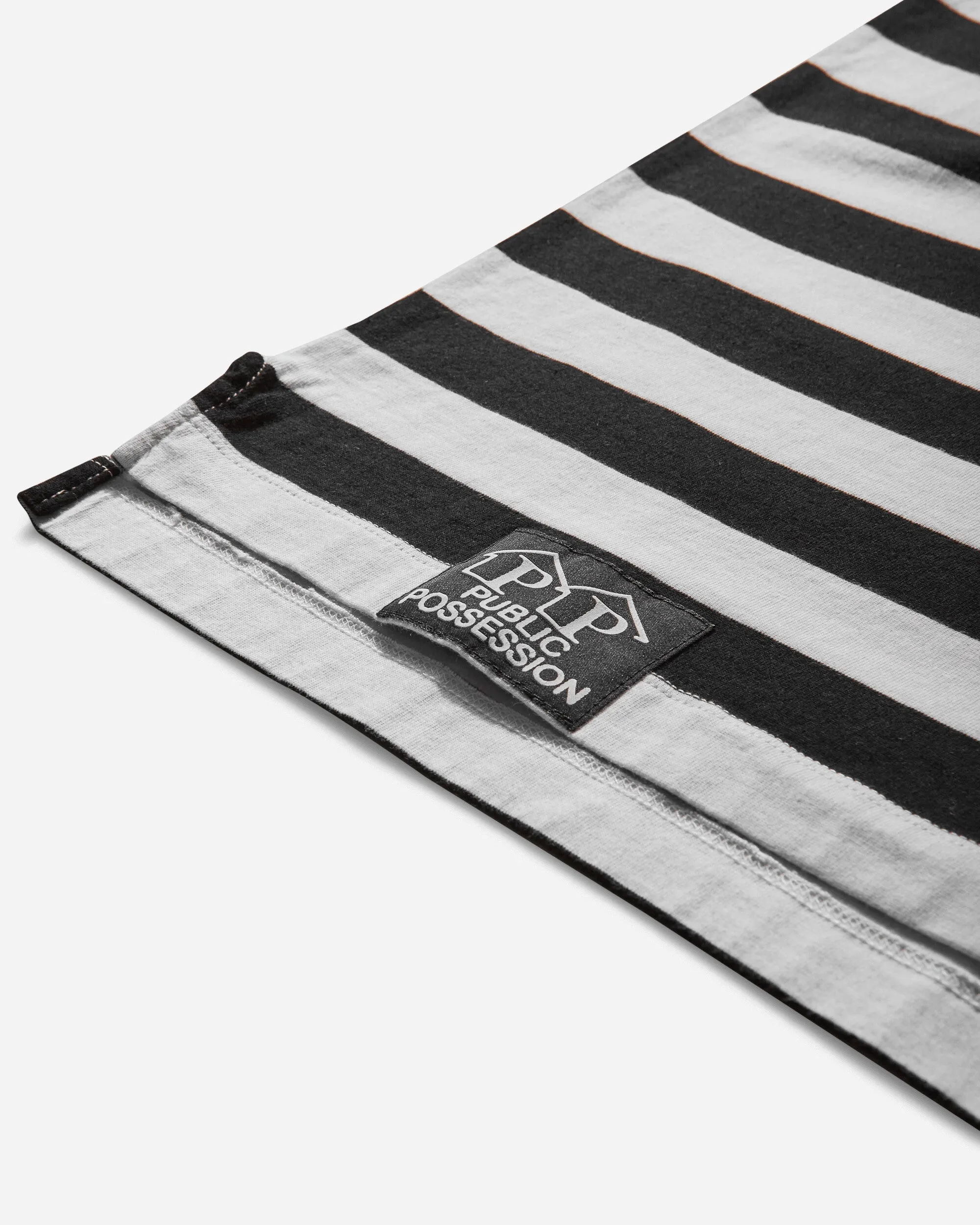 Men's Ippi Striped Longsleeve T-Shirt Black / White