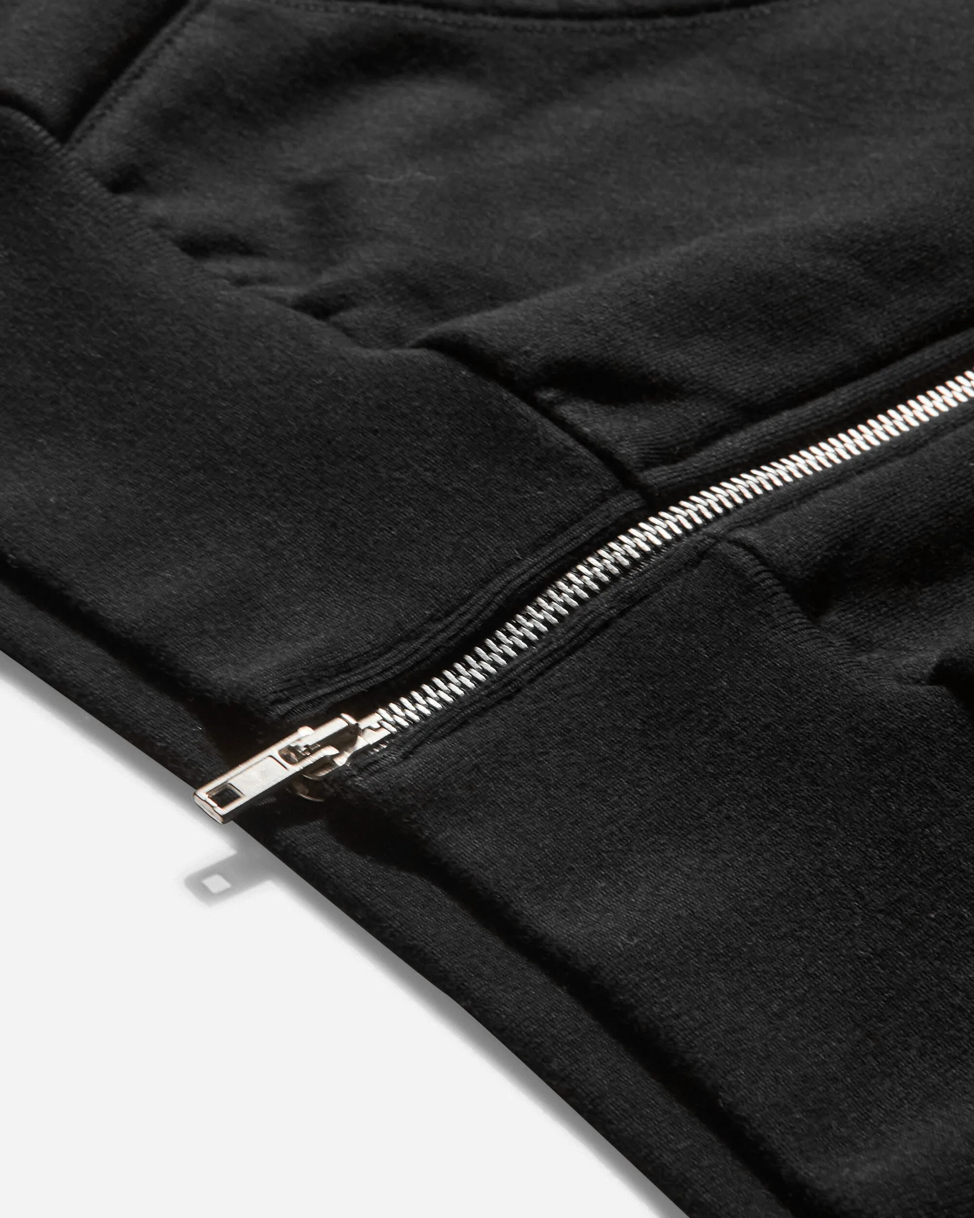 Men's Mini Alien Zip Through Hoodie Black