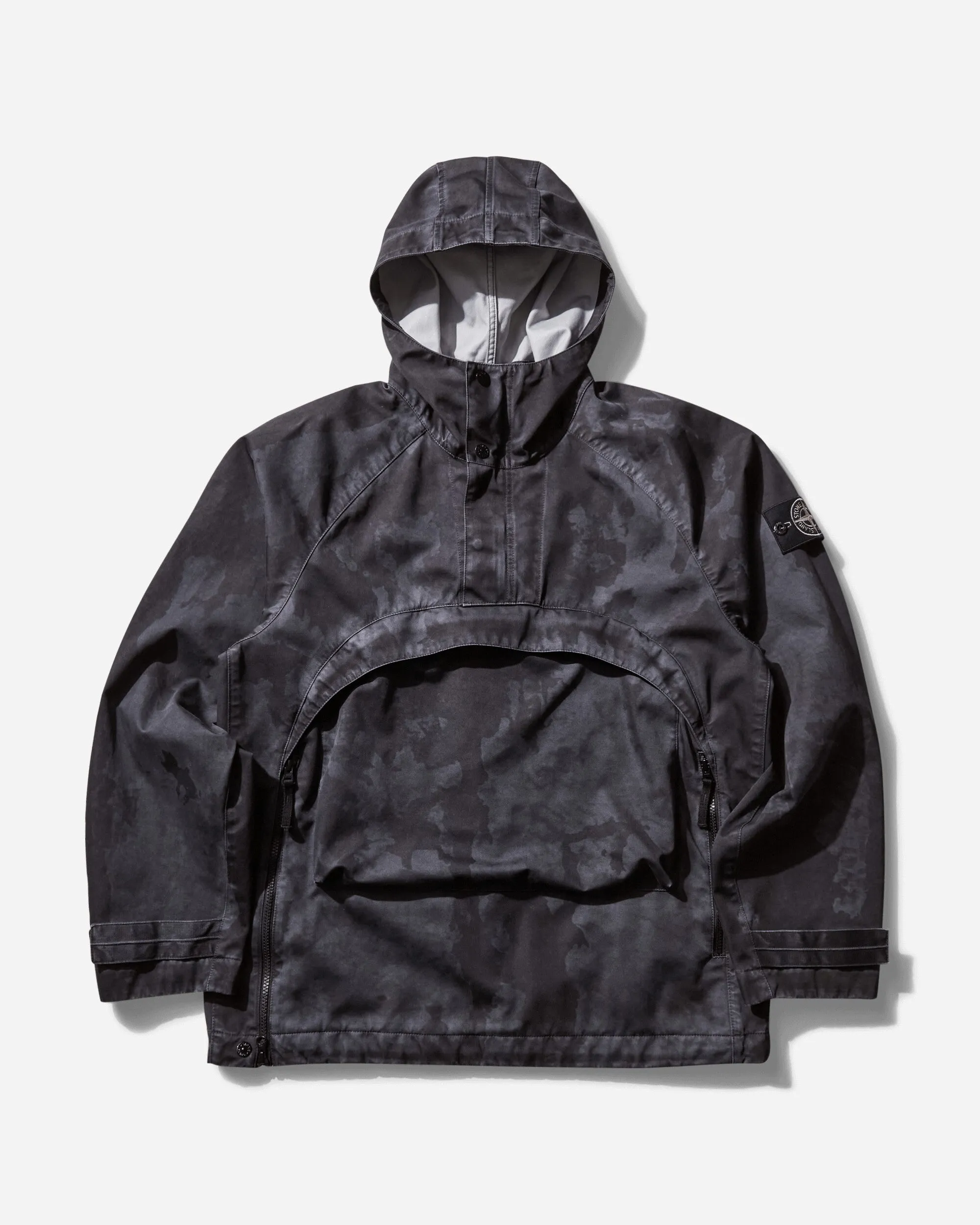 Men's Raso Gommato 3L Laser Camo Anorak Lead Grey