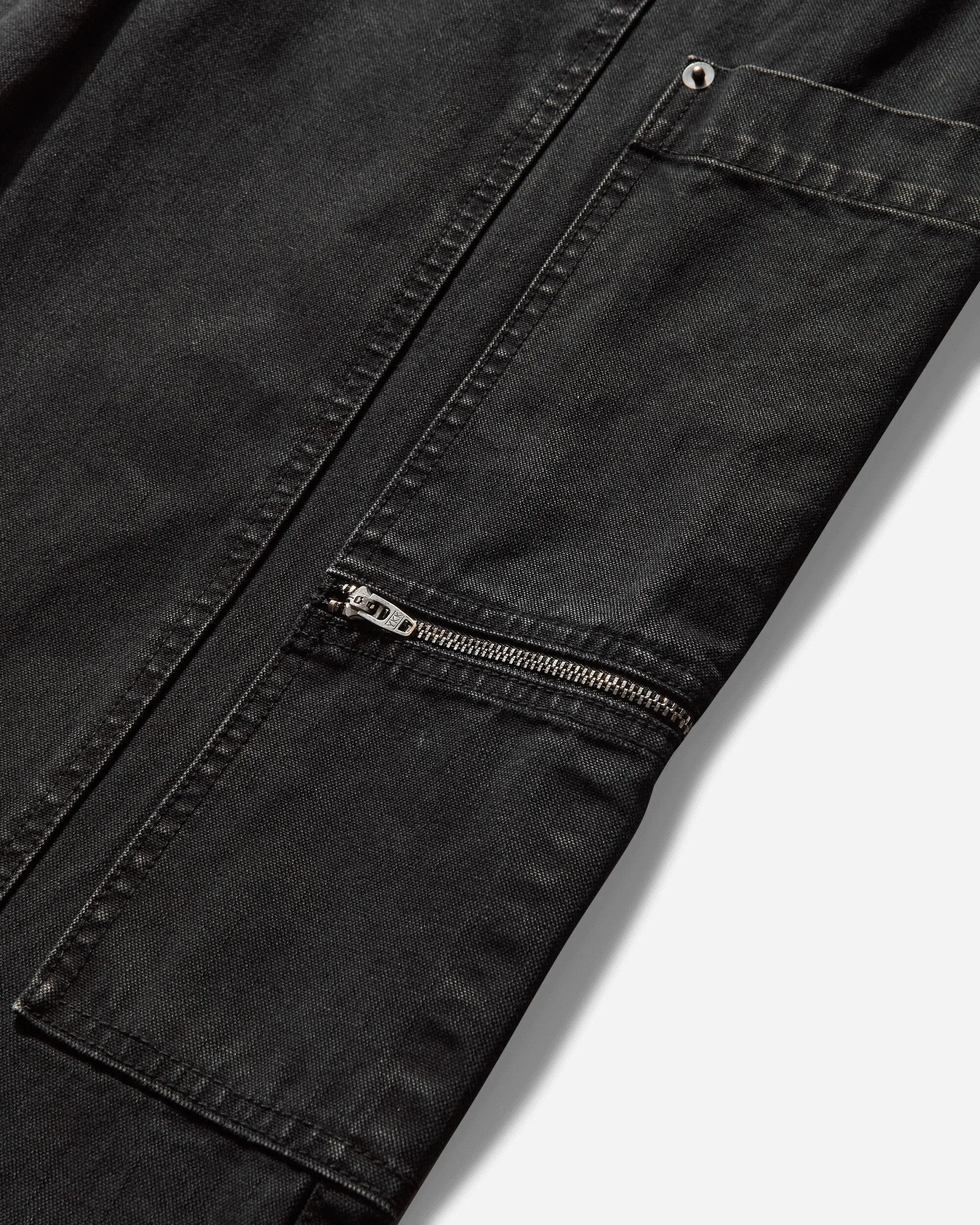 Men's Skater Work Twill Pants Washed Black