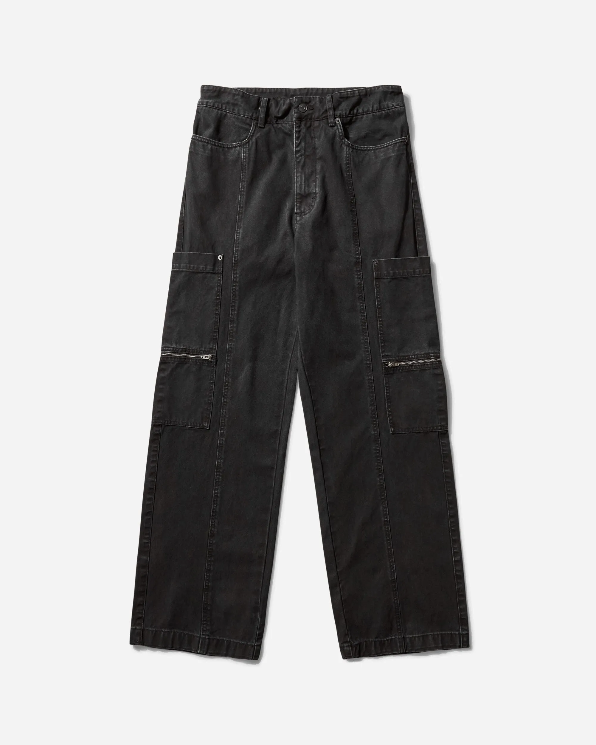 Men's Skater Work Twill Pants Washed Black