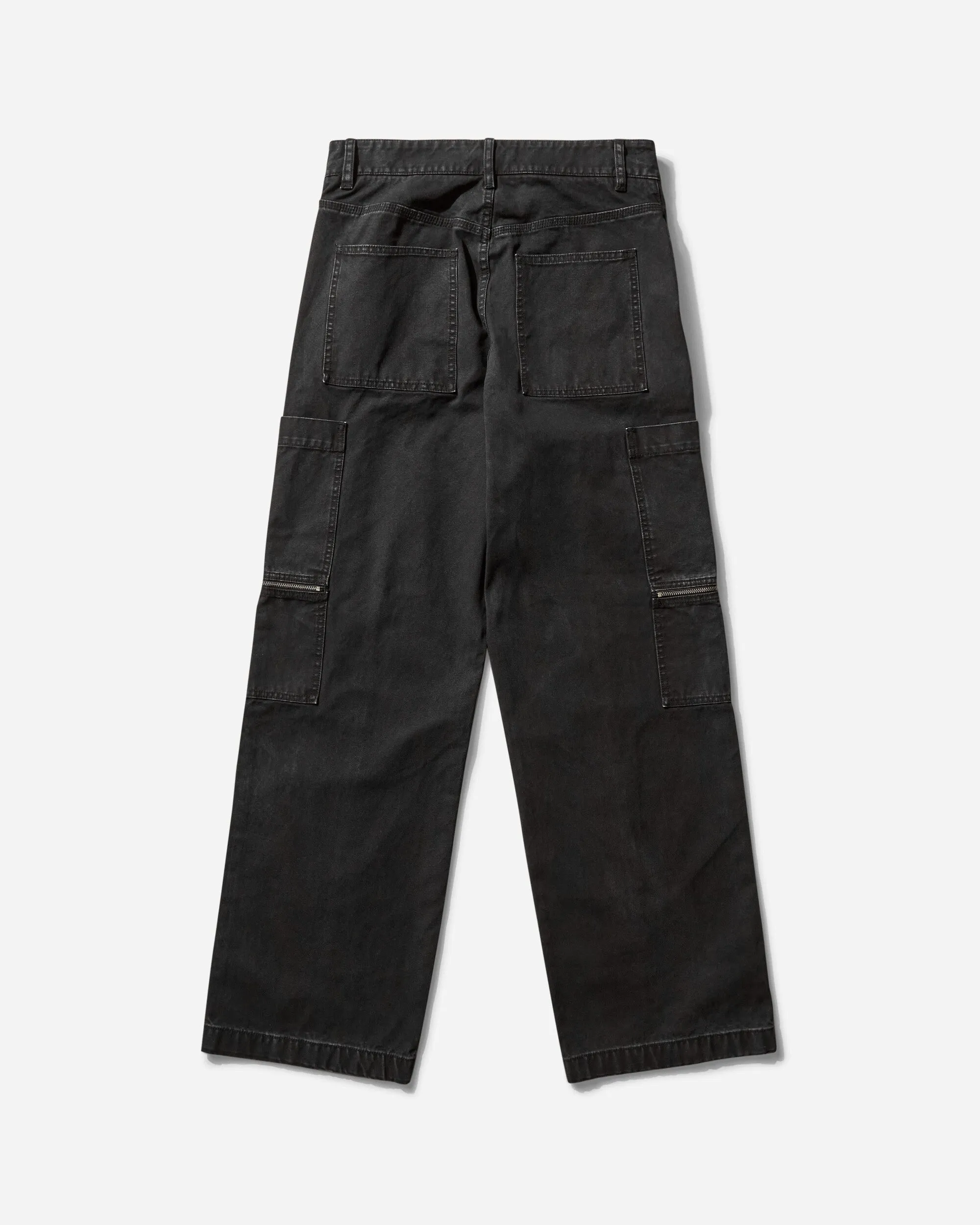 Men's Skater Work Twill Pants Washed Black