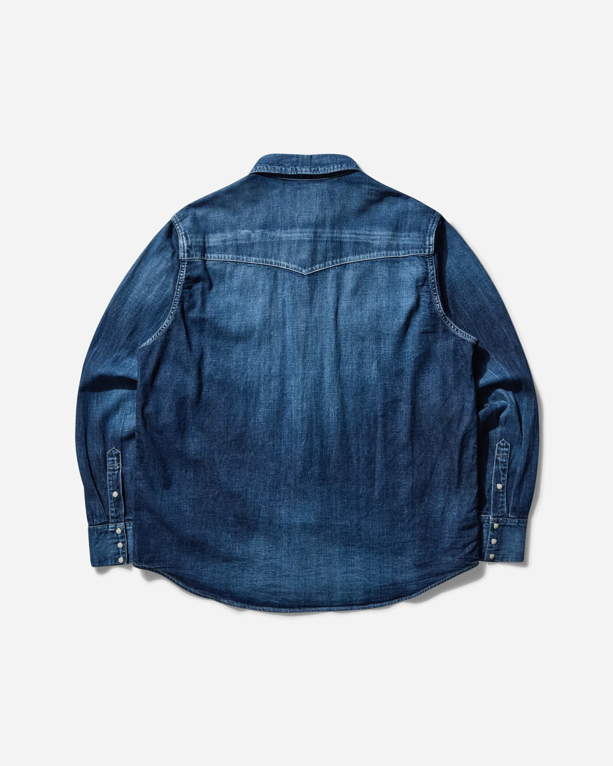 Men's Social Sculpture Shirt Damaged Indigo