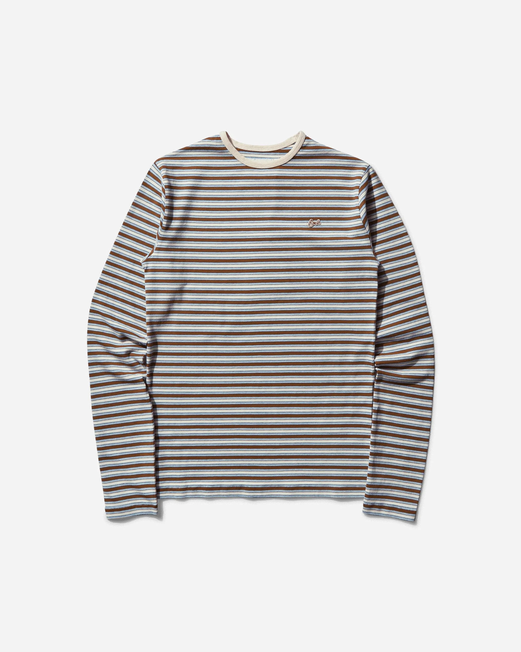 Men's Striped Longsleeve T-Shirt Brown