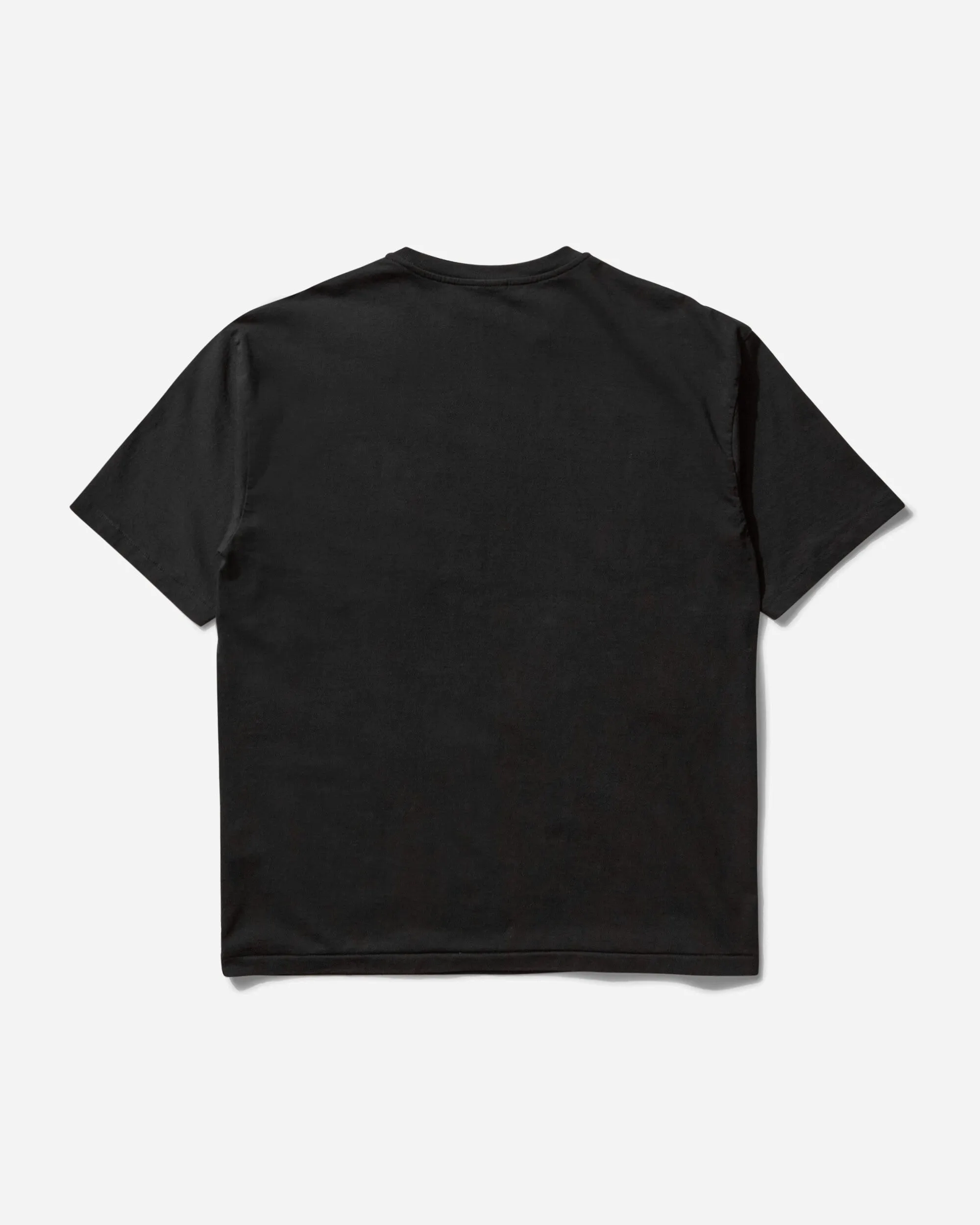 Men's Washed Heavy Weight Crew Neck T-Shirt (Type-6) Black