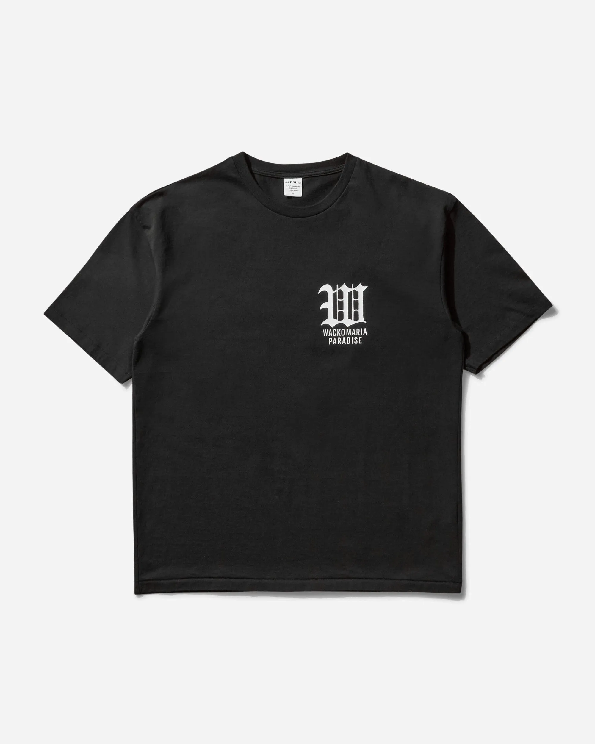 Men's Washed Heavy Weight Crew Neck T-Shirt (Type-6) Black