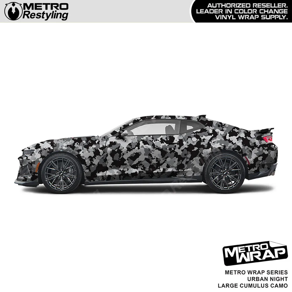 Metro Wrap Large Cumulus Urban Night Camouflage Vinyl Film