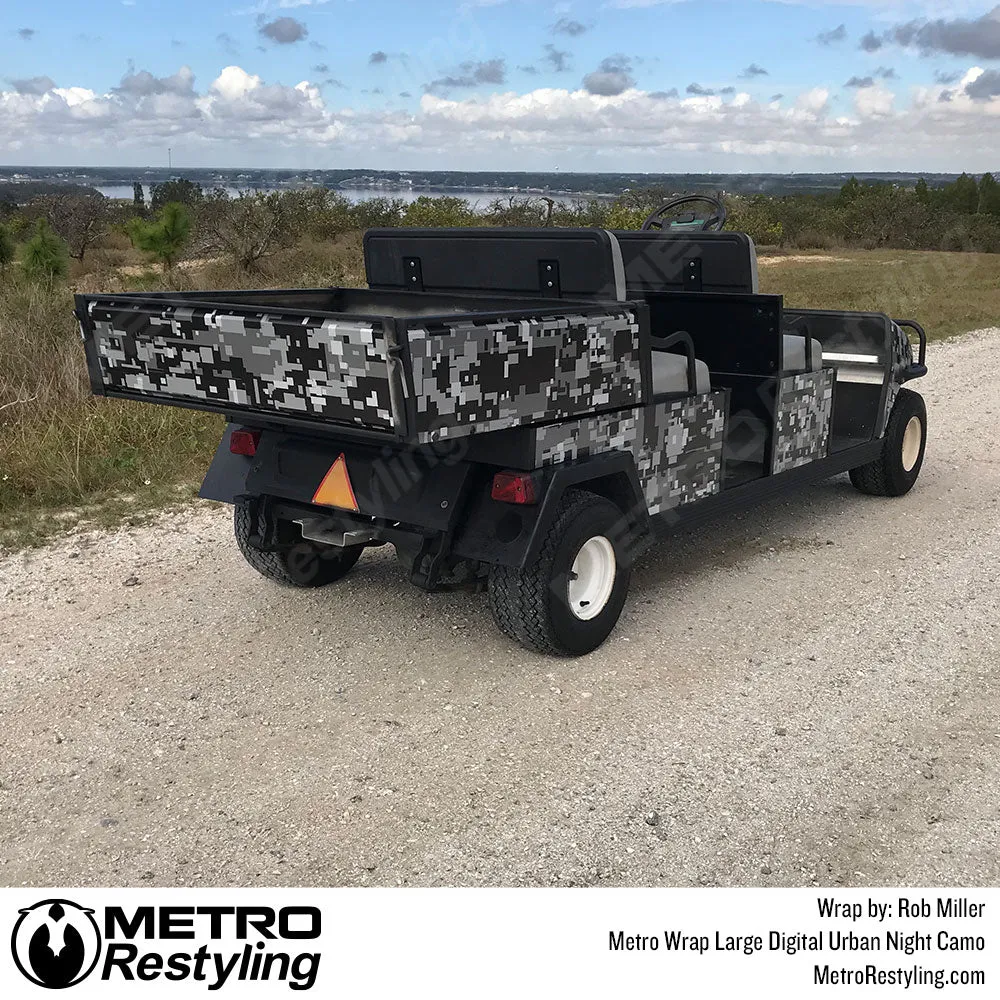 Metro Wrap Large Digital Urban Night Camouflage Vinyl Film