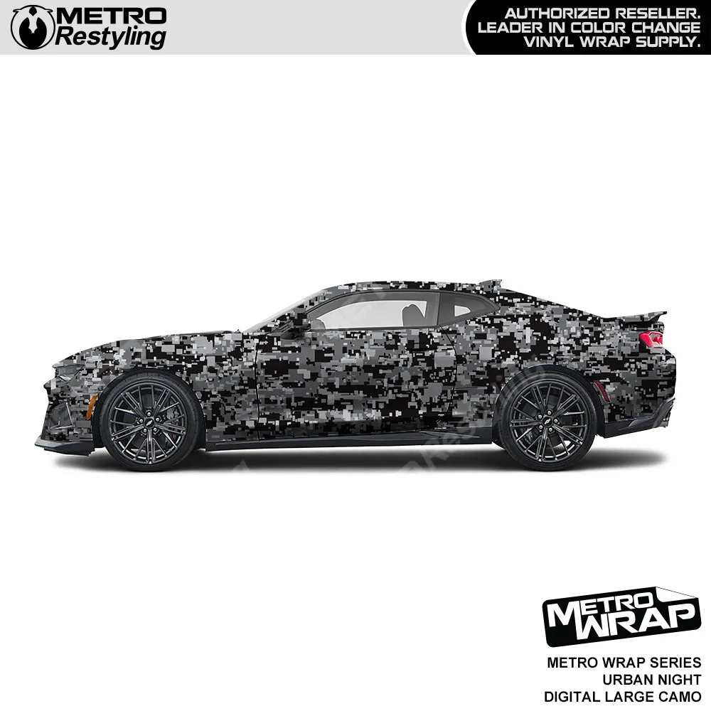 Metro Wrap Large Digital Urban Night Camouflage Vinyl Film