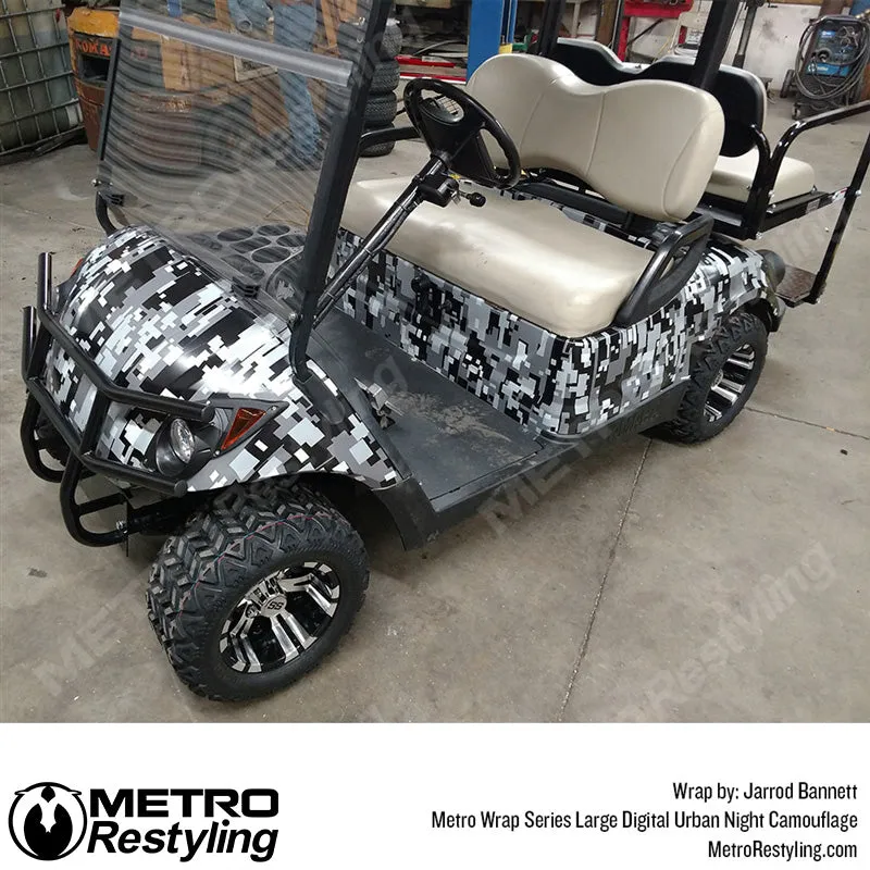 Metro Wrap Large Digital Urban Night Camouflage Vinyl Film