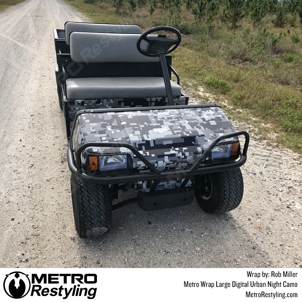 Metro Wrap Large Digital Urban Night Camouflage Vinyl Film
