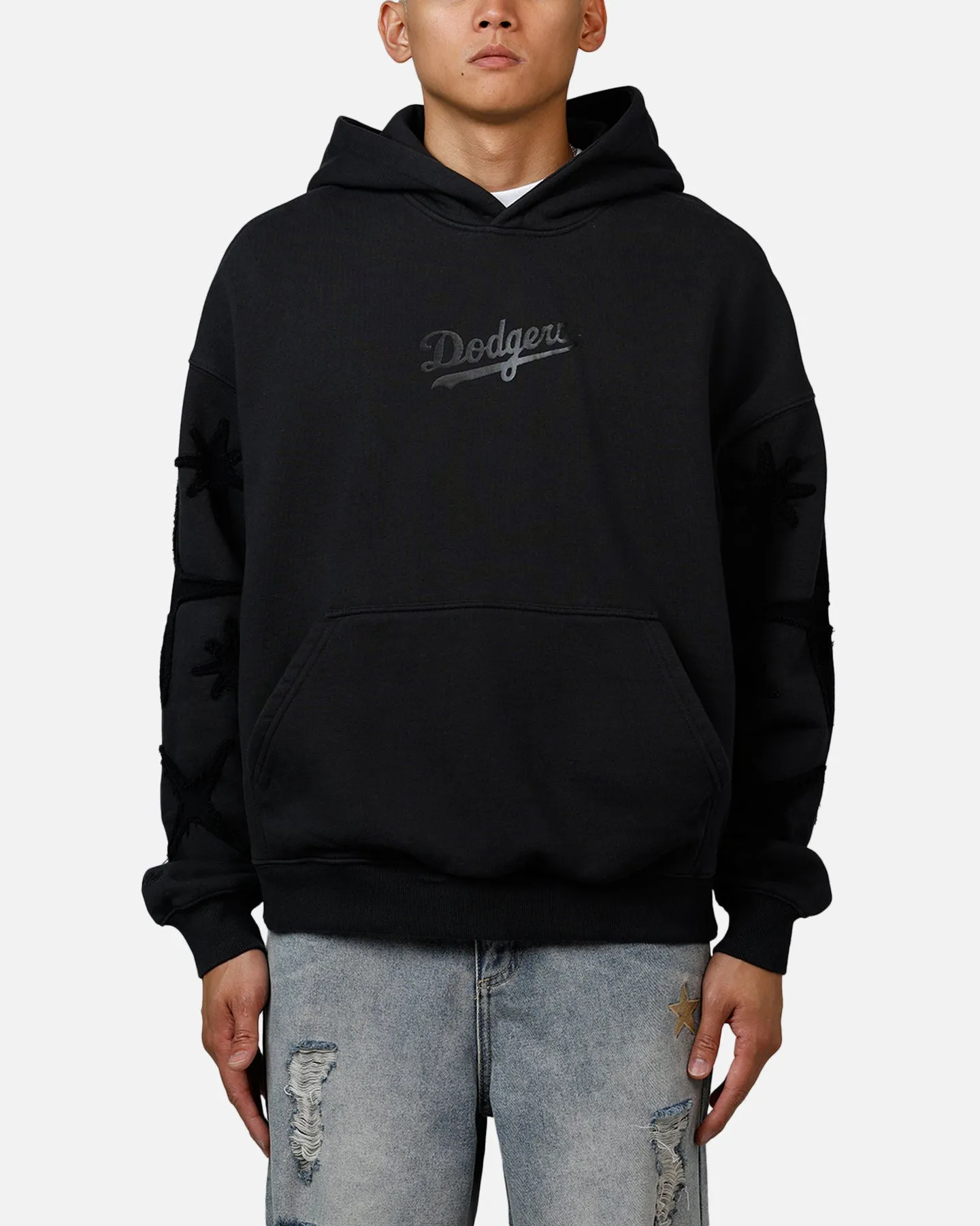 Mitchell & Ness Los Angeles Dodgers Starburst Hoodie Faded Black