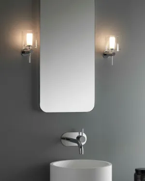 Modern Chrome & Glass Diffuser Wall Light