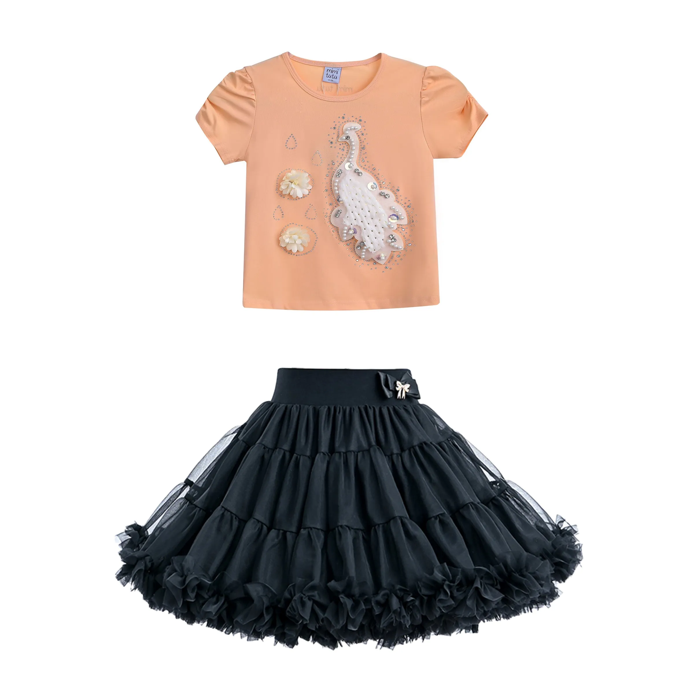 Multicolor Laurel Peacock Skirt Outfit