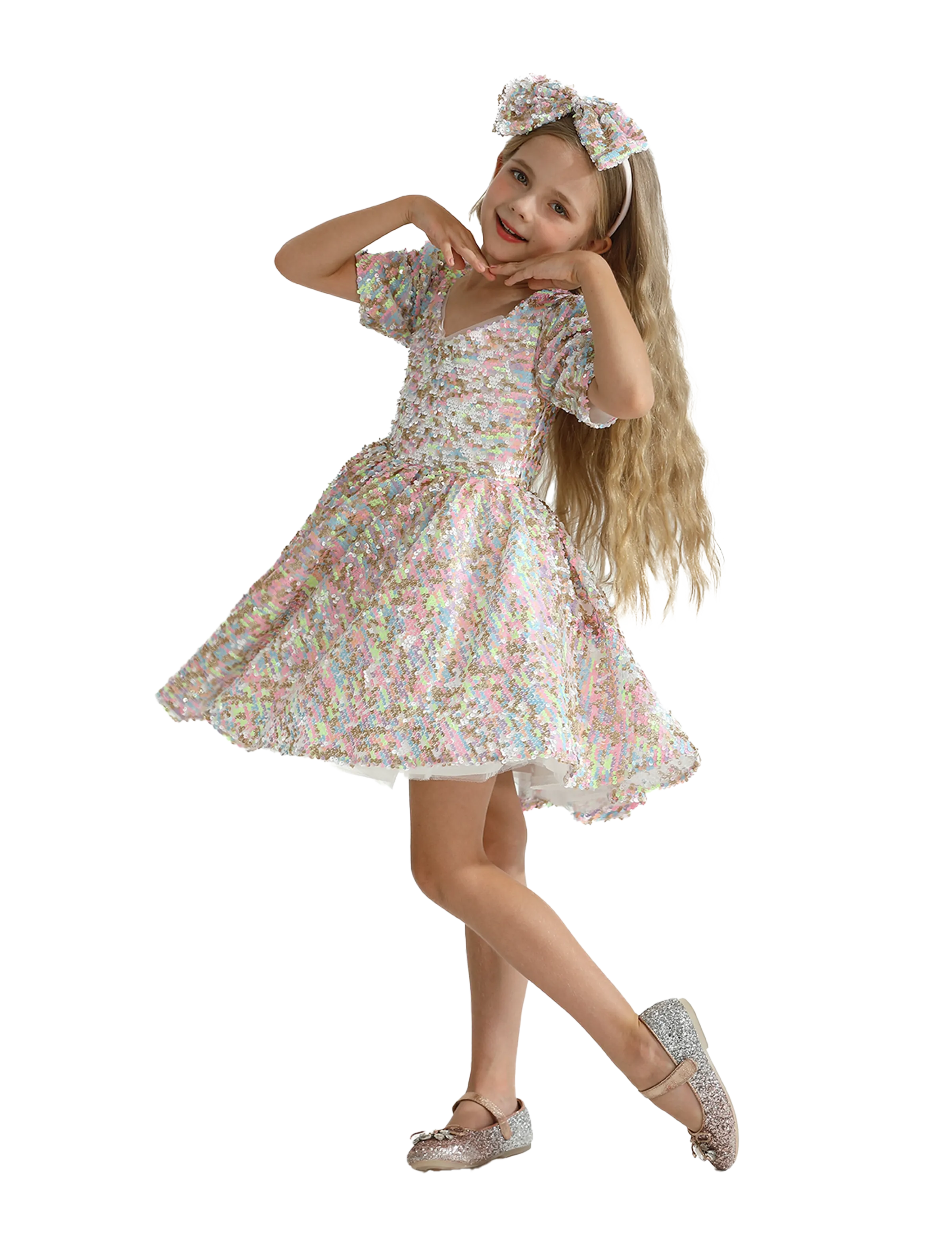 Multicolor Sequin Bahia Dress