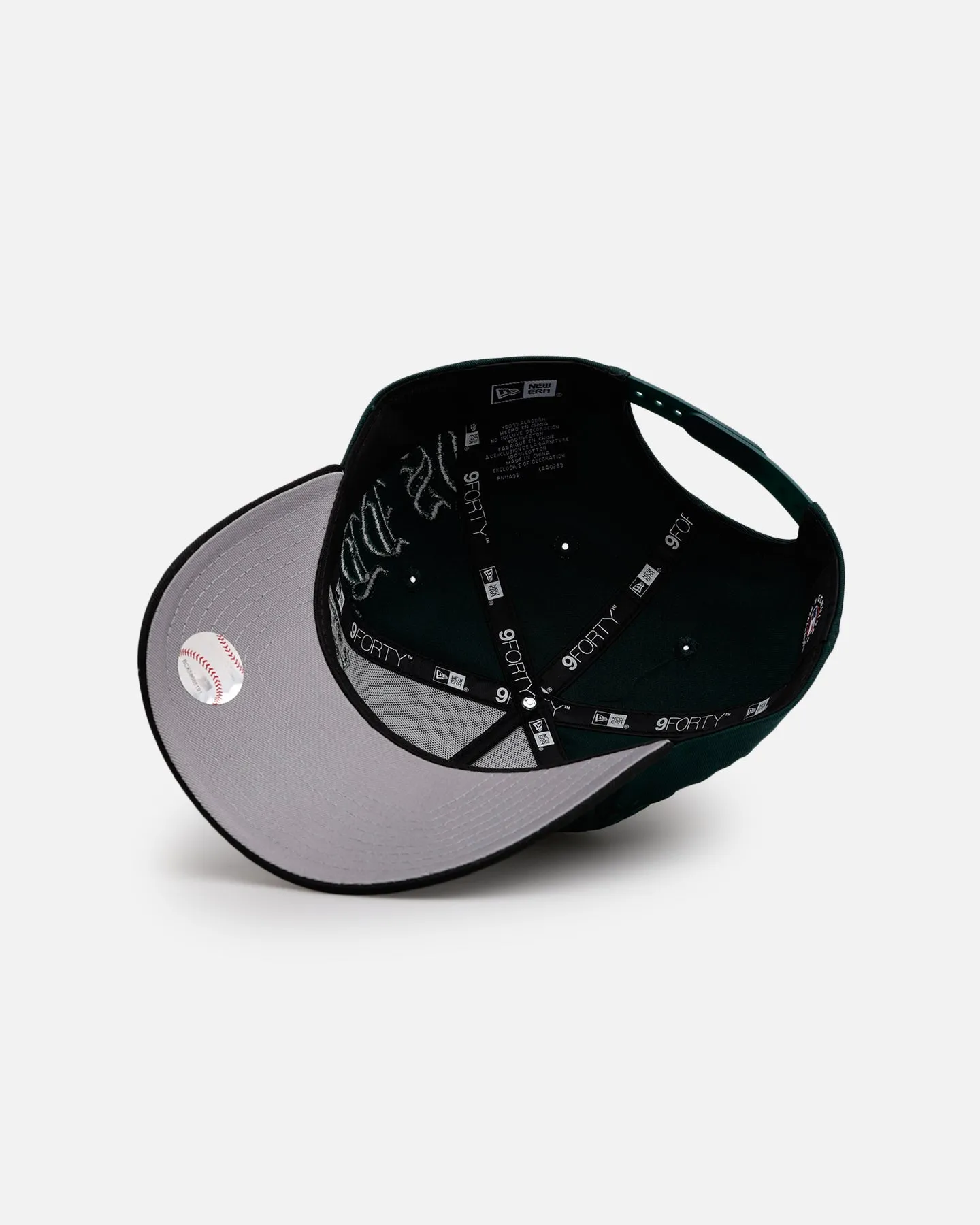 New Era Chicago White Sox 'Gothic Script Two Tone' 9FORTY A-Frame Snapback Dark Green/Black