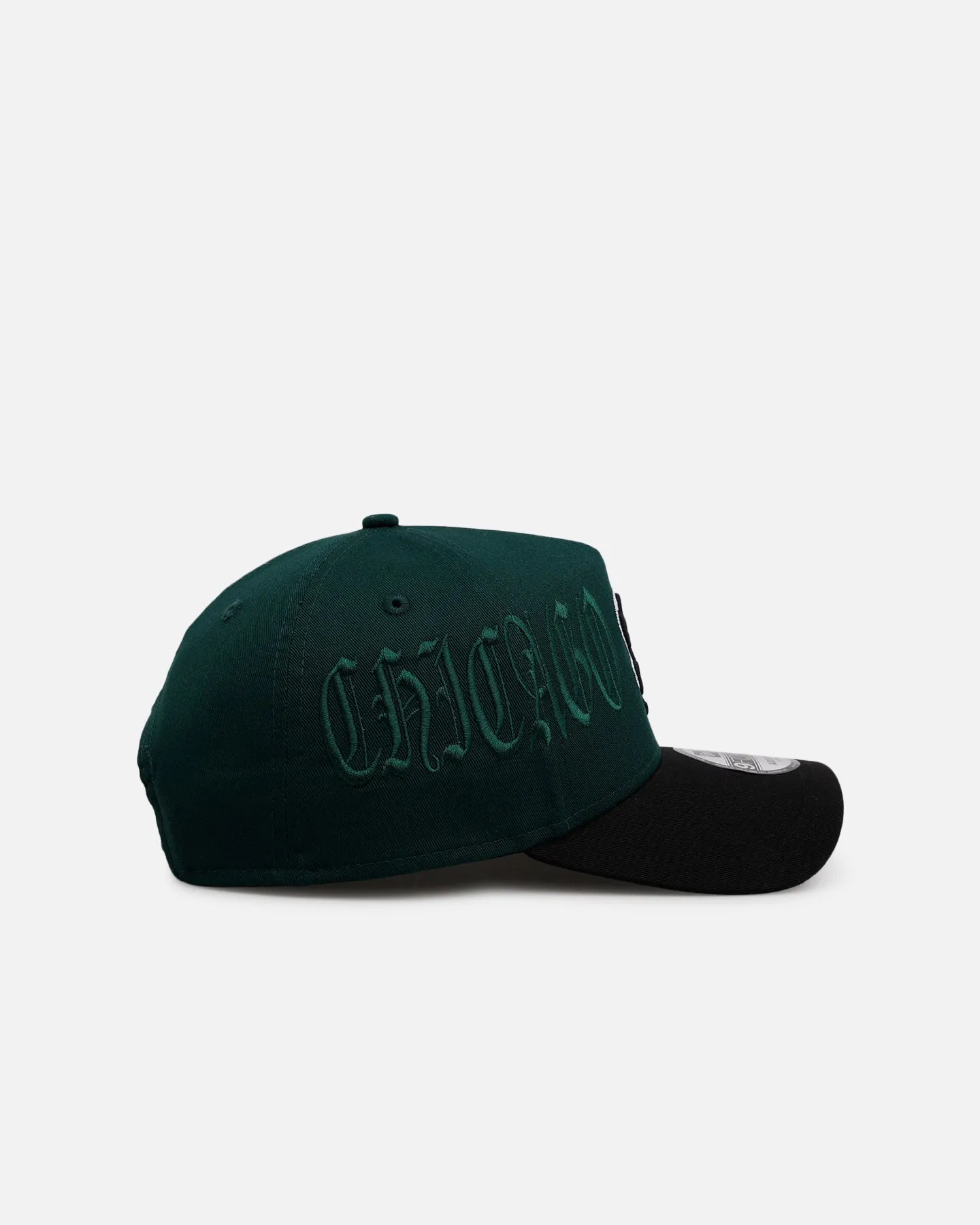 New Era Chicago White Sox 'Gothic Script Two Tone' 9FORTY A-Frame Snapback Dark Green/Black