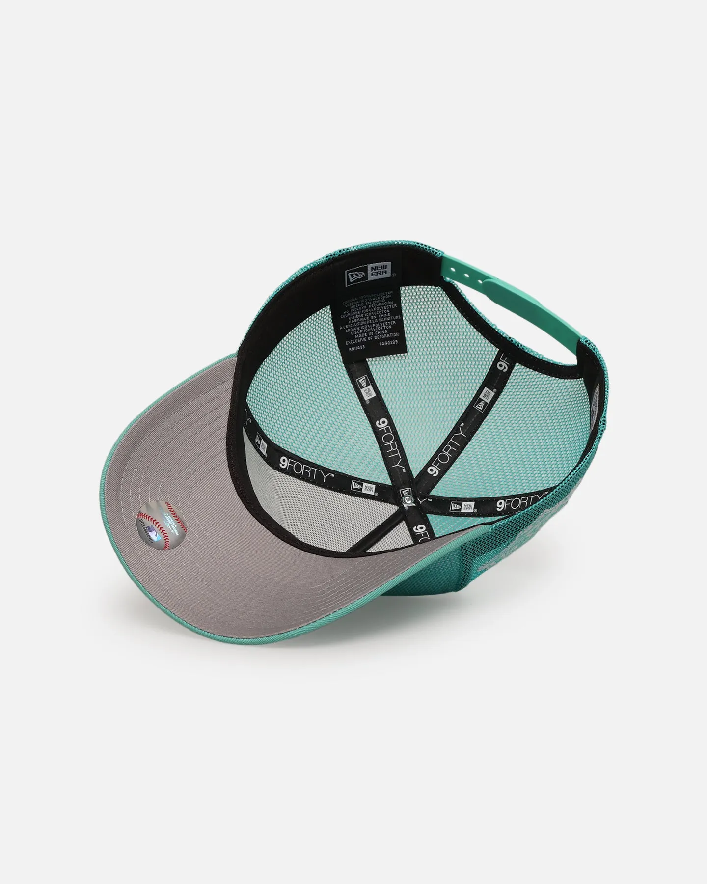 New Era Los Angeles Dodgers 'Polychromatic Mesh' 9FORTY A-Frame Snapback Mint/White