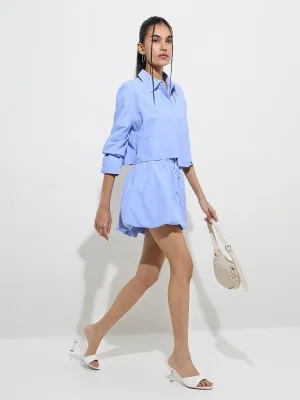 Nuon Blue Striped Shirt