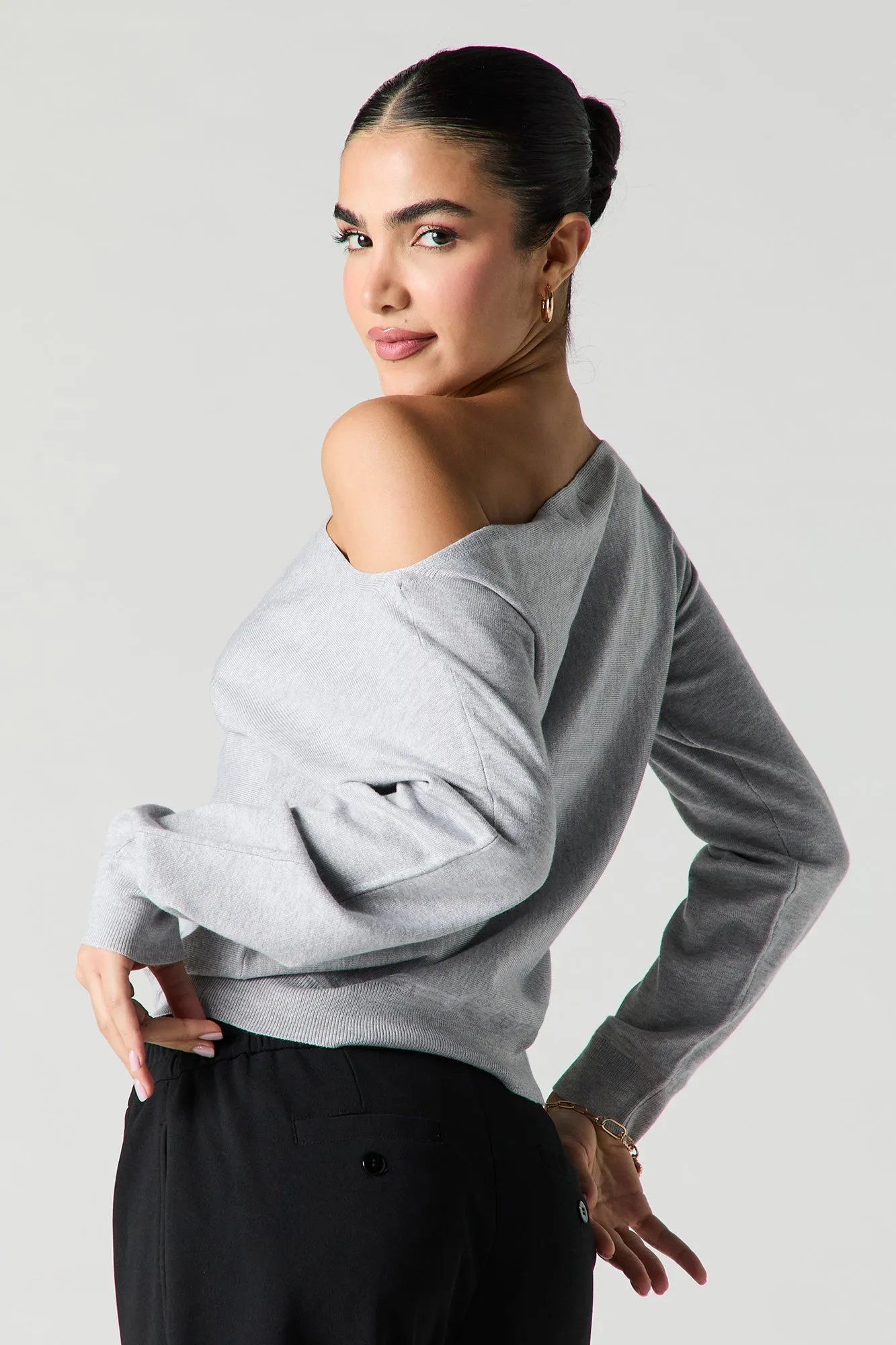 Off Shoulder Sweater