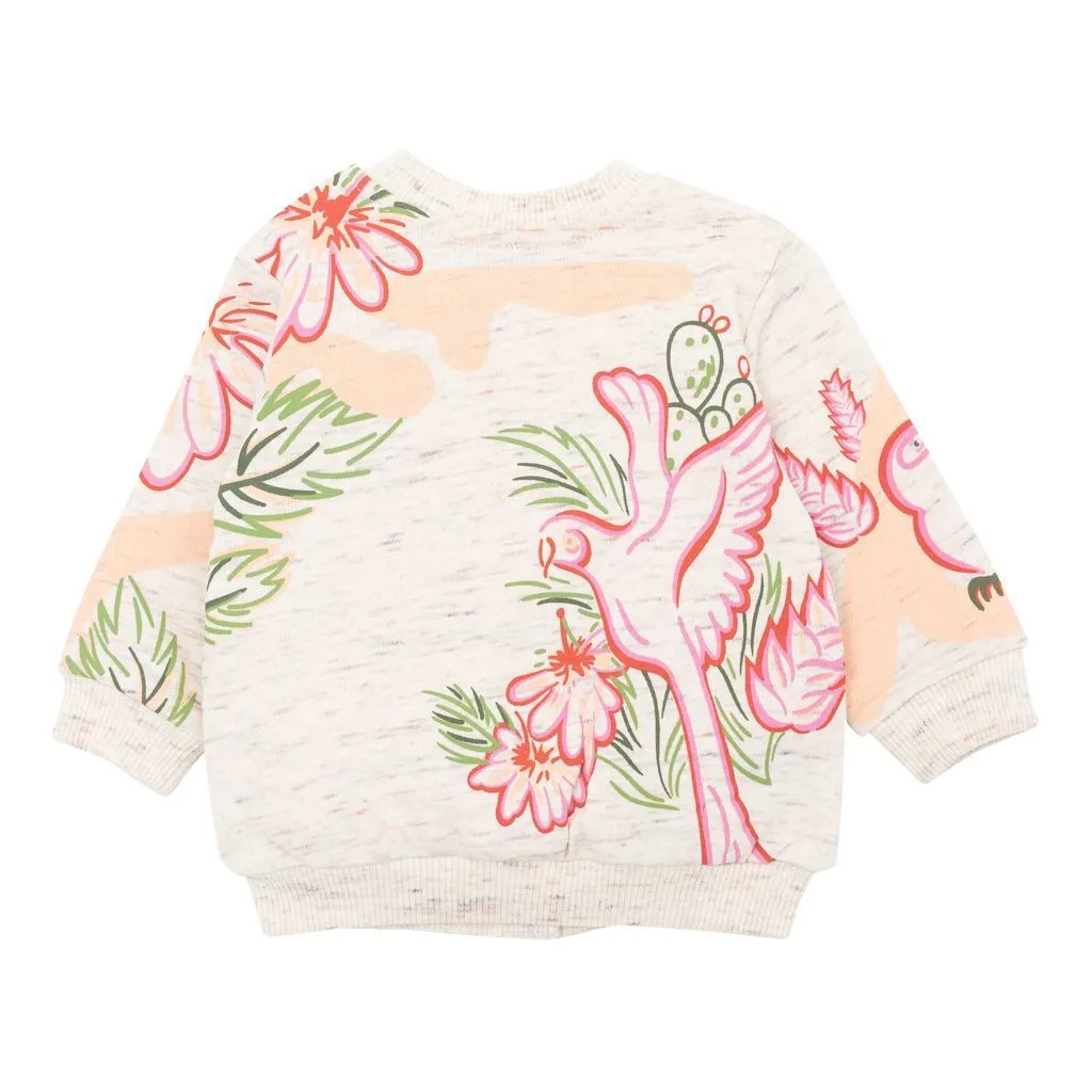 Off White Animal Graphic Cardigan