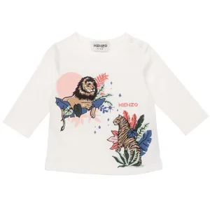 Off White Tiger   Lion Graphic T-Shirt