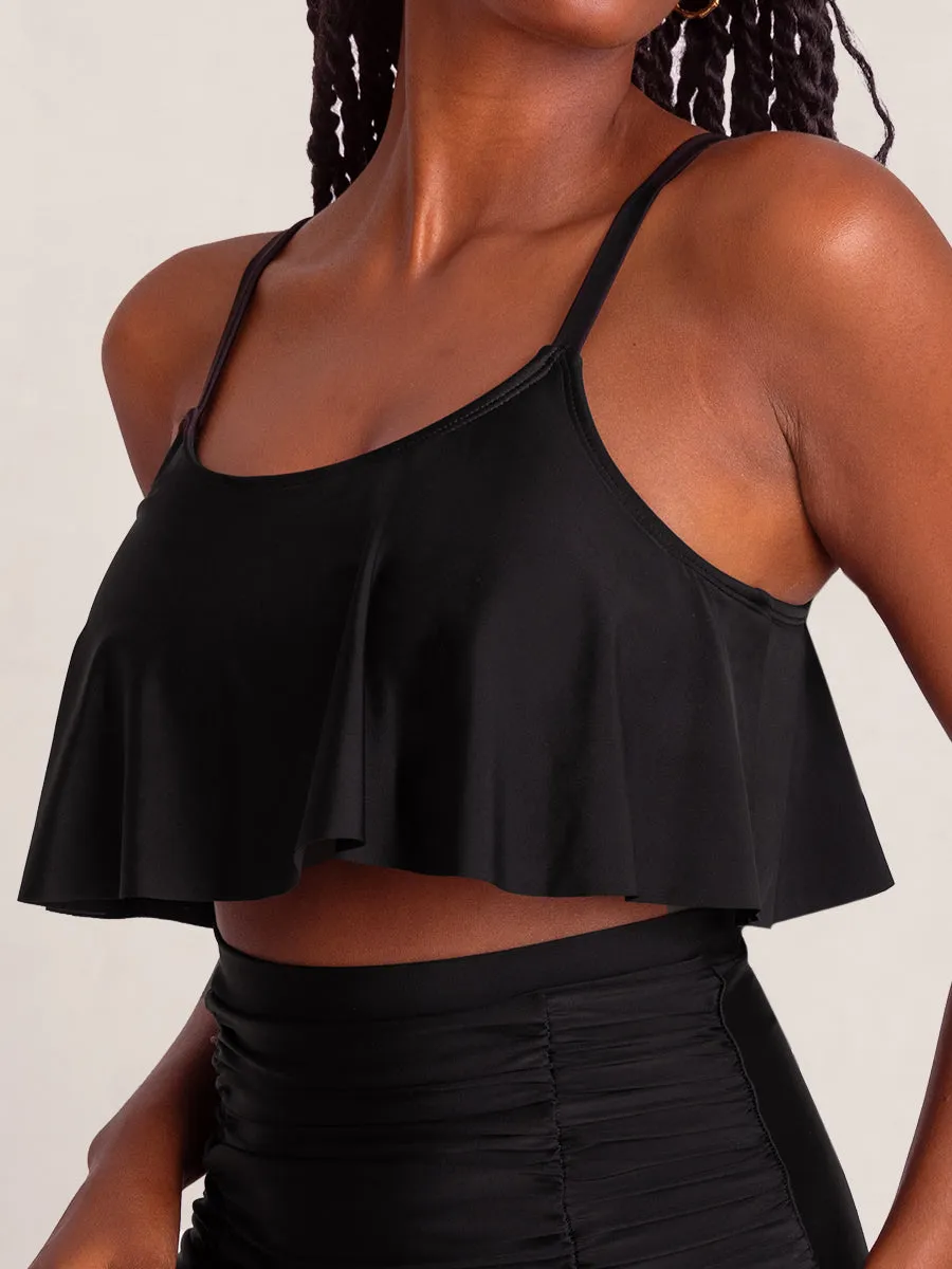 Offer: Shapermint Essentials Swim Ruffled Bikini Top - 60 percent OFF