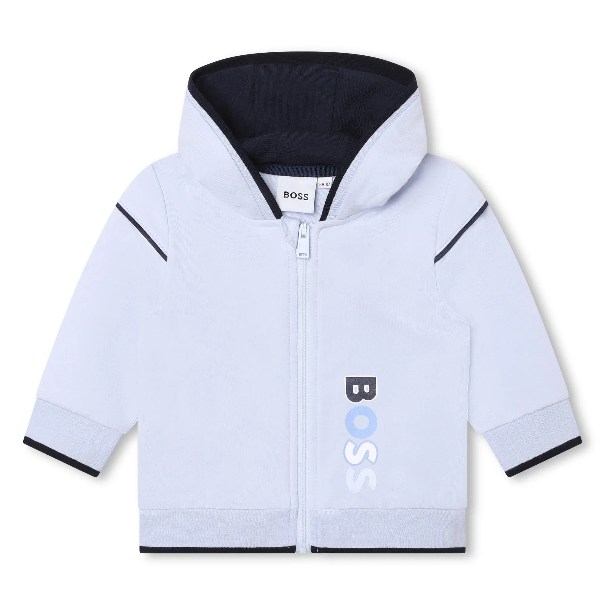 Pale Blue Logo Zip Up