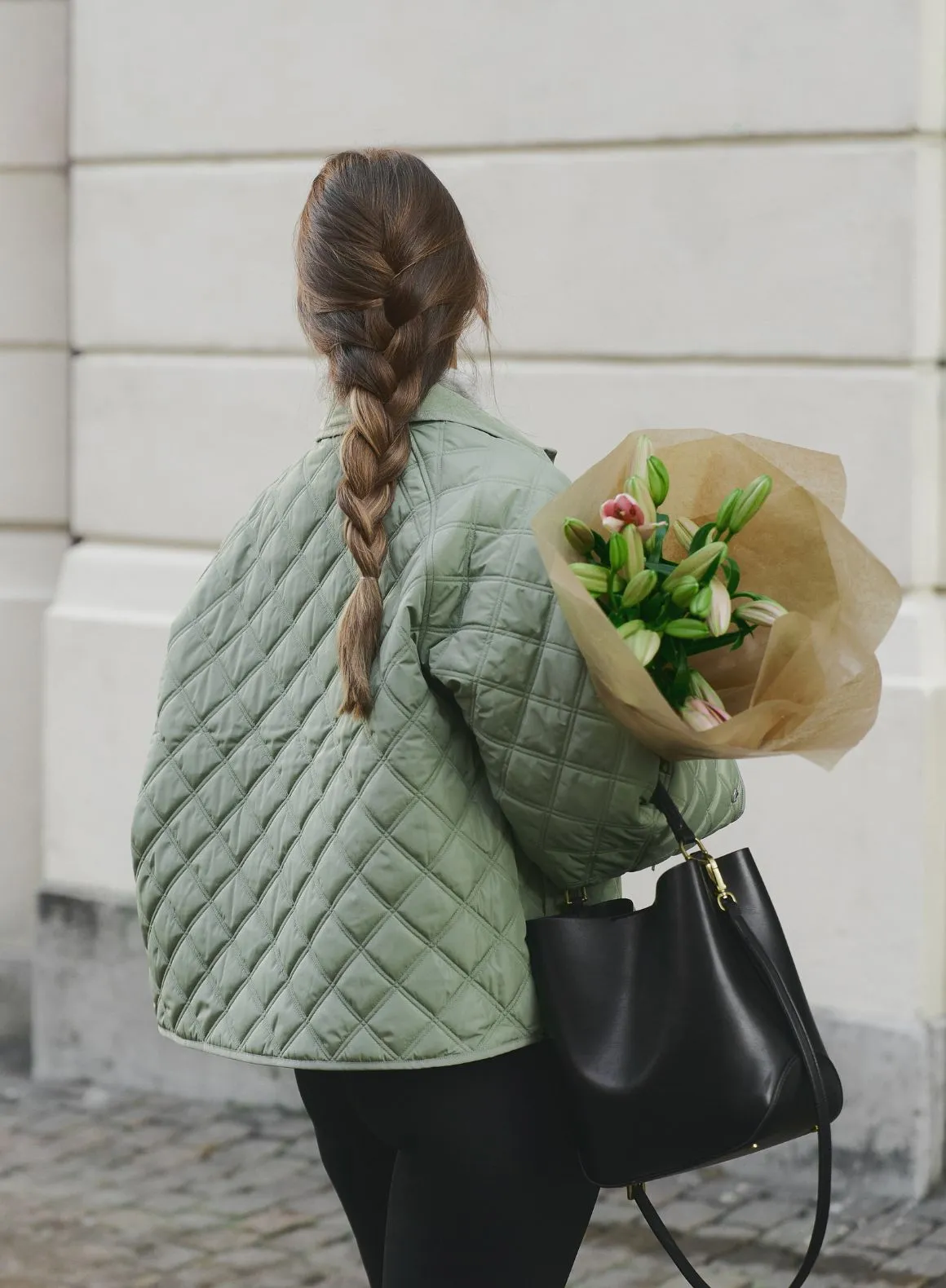 Pale Khaki Quilted Femme Jacket