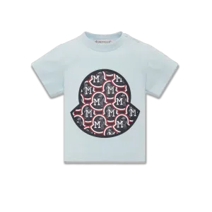 Pastel Blue Graphic Logo T-Shirt