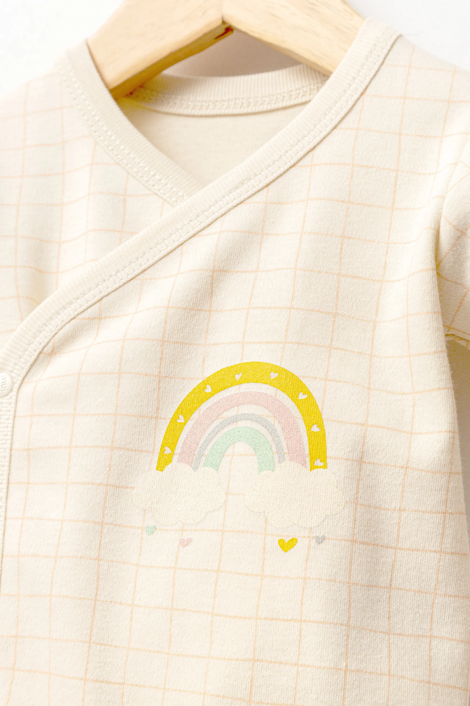 Peach Rainbow Bodysuit Outfit