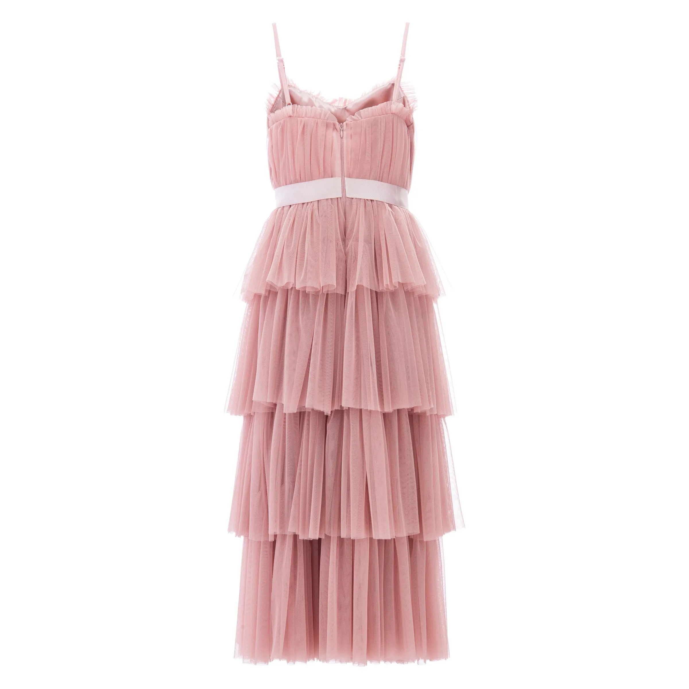 Pink Blush Firenze Tiered Ribbon Dress