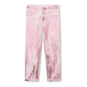 Pink Stretch Cotton Jeans